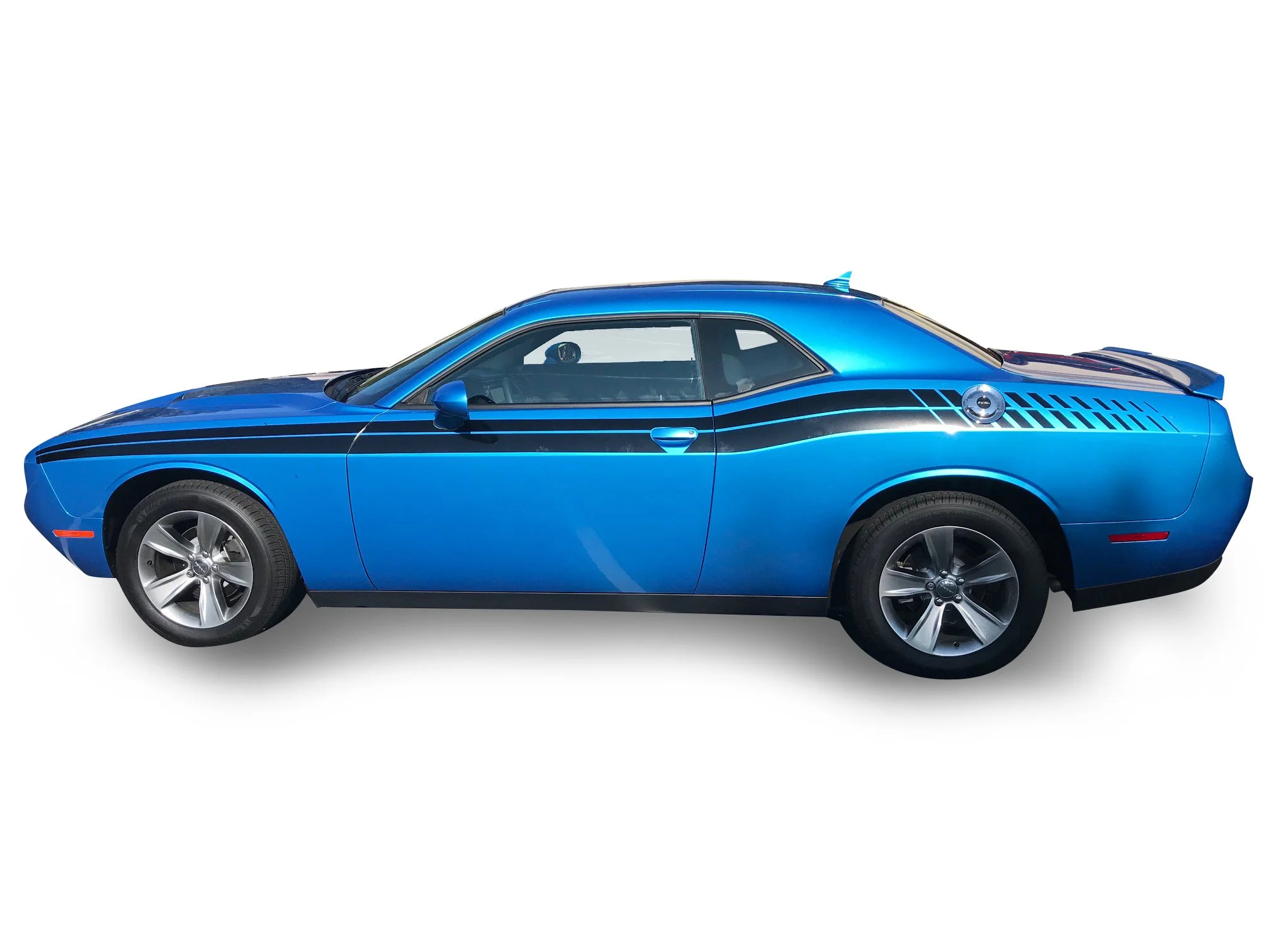 Fits Dodge Challenger Side Full Beast Stripes: Auto Vinyl Graphics Decal and Stickers Years 2011-2023