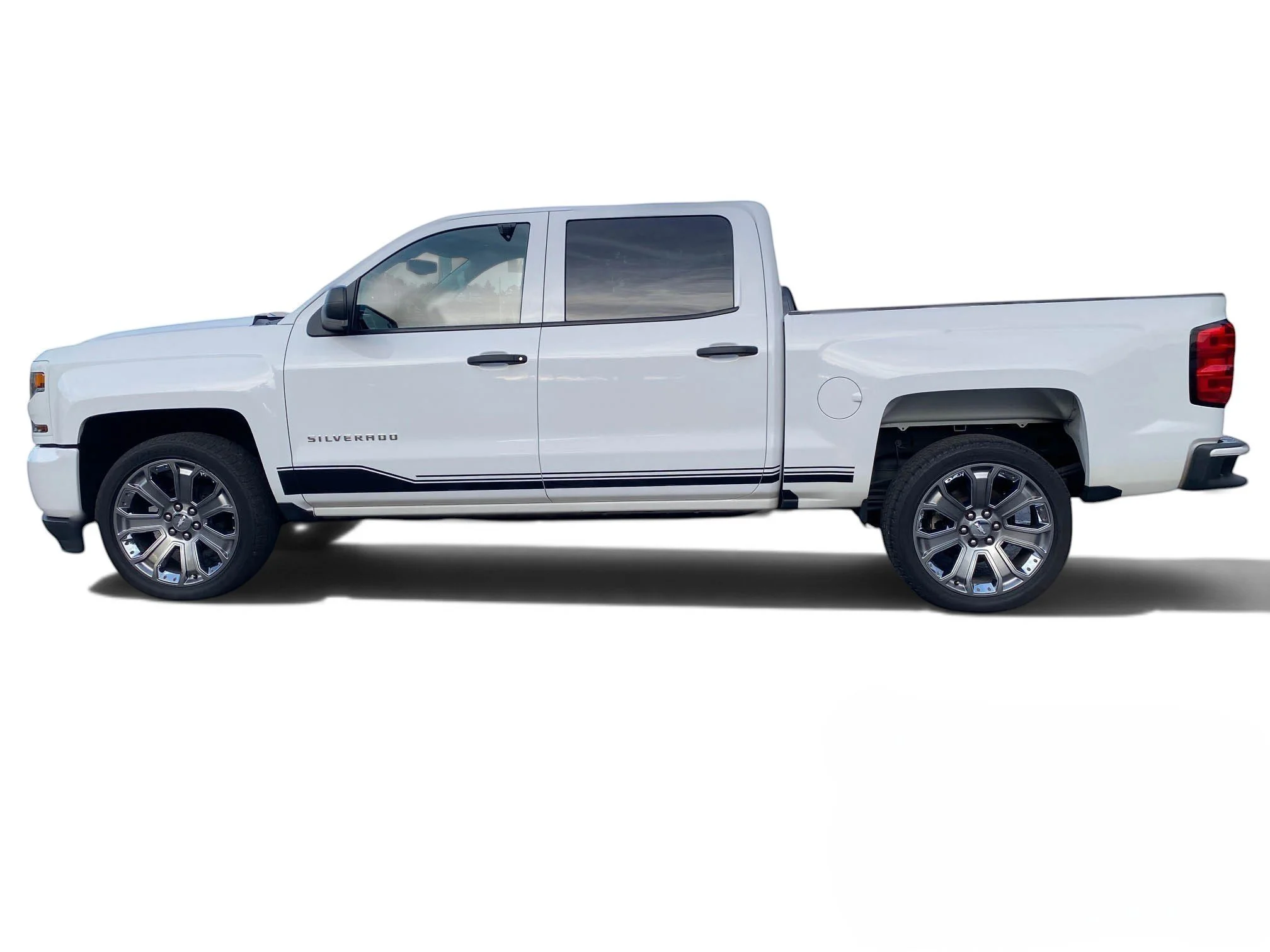 Fits Chevy Silverado Rocker One Stripes : Auto Vinyl Graphics Decals and Stickers Fits Years 1999-2027