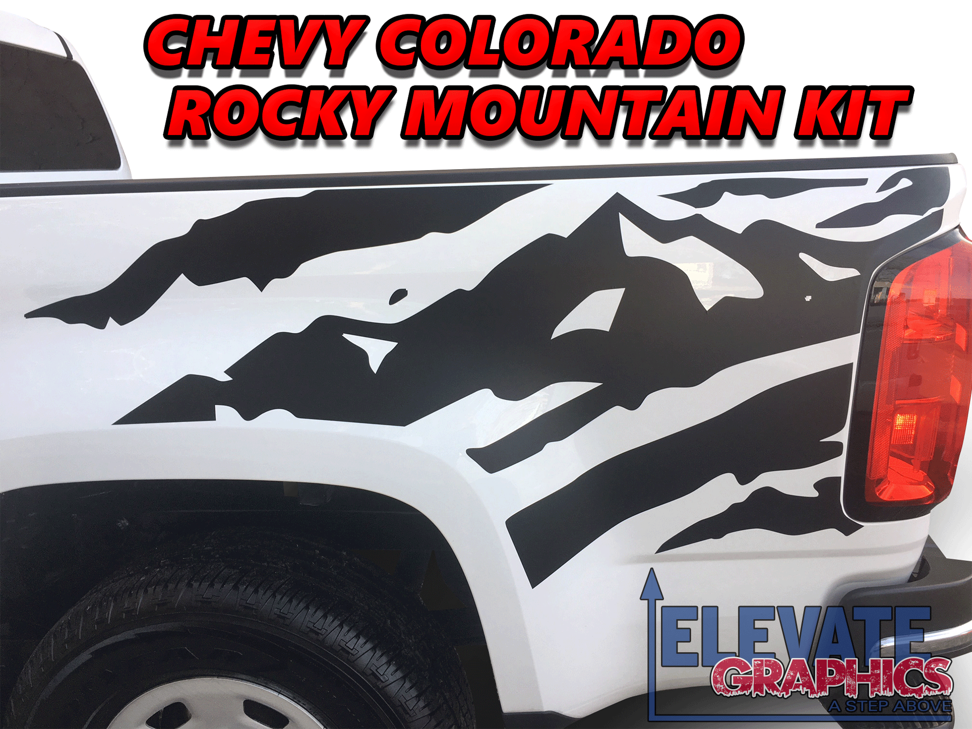 Chevy Colorado Rocky Mountain Side Stripes Auto Vinyl Graphics 3M ...