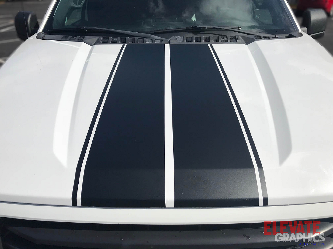Ford F-150 Rally Split Stripes: Auto Vinyl Graphics 3M Decals And OEM ...