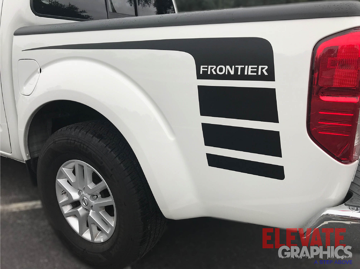 Frontier Graphics Nissan Frontier Hood & Side Stripes: Auto Vinyl Graphics 3M Decals And ...