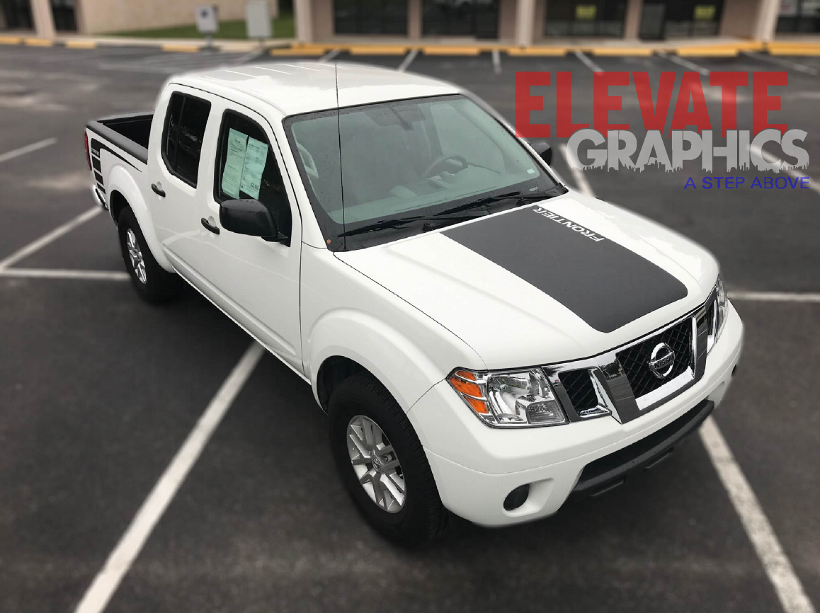 Frontier Graphics Nissan Frontier Hood & Side Stripes: Auto Vinyl Graphics 3M Decals And ...