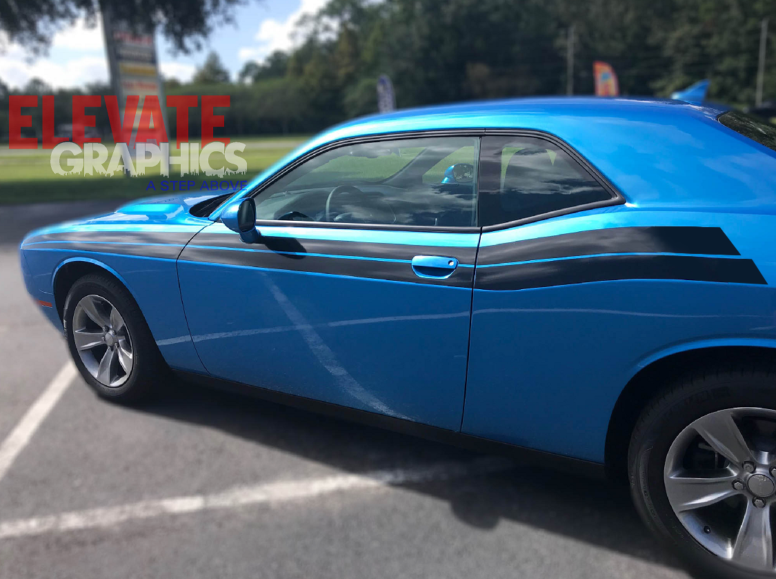 Dodge Challenger Side RT Beast Stripes: Auto Vinyl Graphics 3M Decals ...