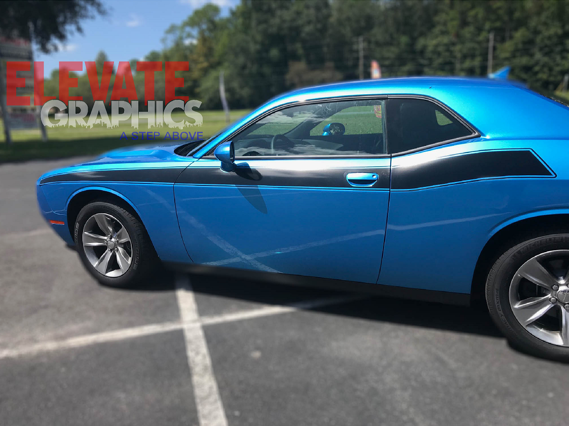 Dodge Challenger Side RT Beast Stripes: Auto Vinyl Graphics 3M Decals ...