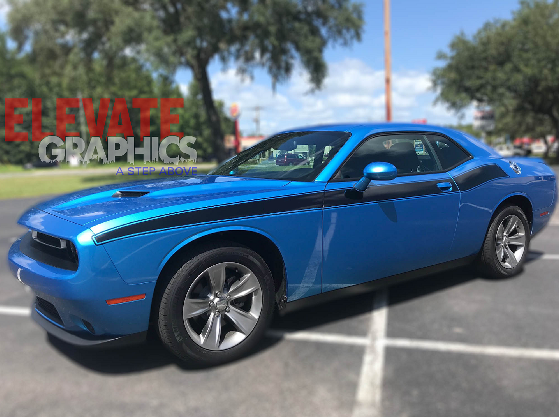 Dodge Challenger Side RT Beast Stripes: Auto Vinyl Graphics 3M Decals ...
