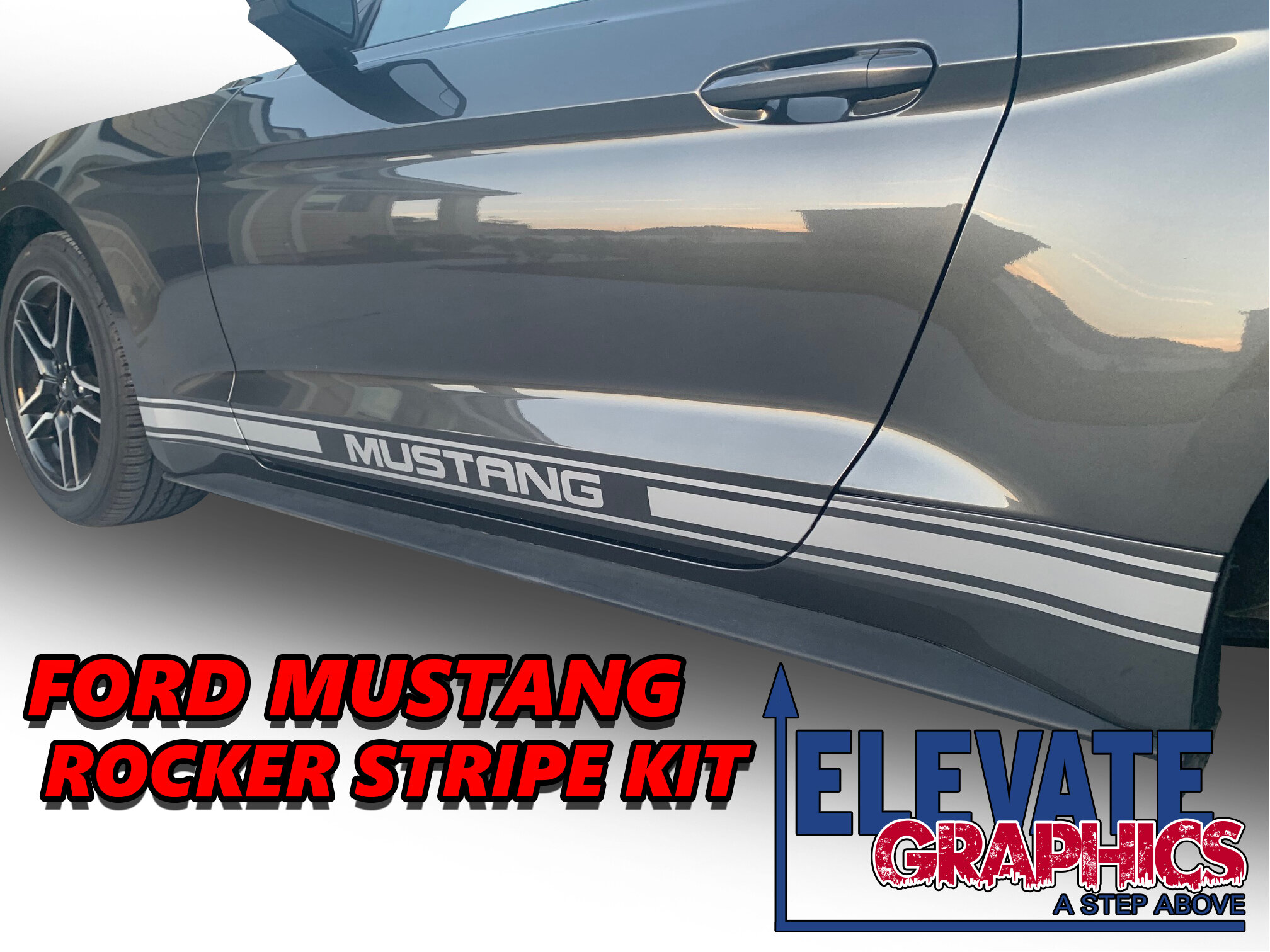 Ford Mustang 3m Vinyl Stripes, OEM Style Graphics, Custom Stickers