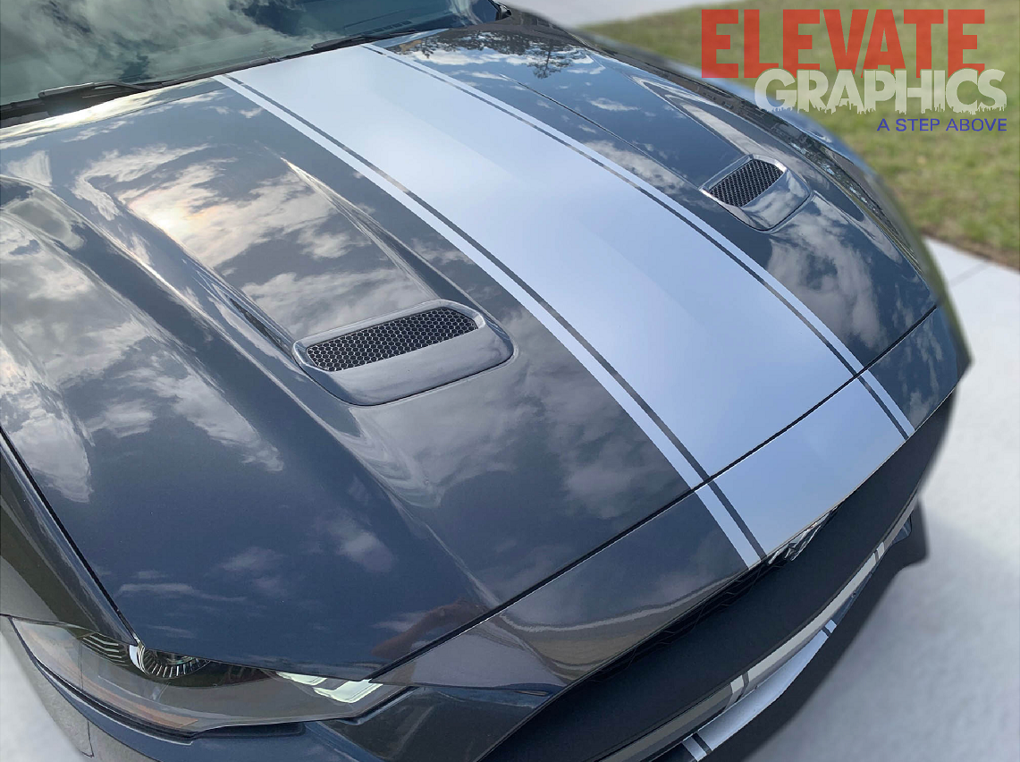 Ford Mustang Solid Rally Stripes: Auto Vinyl Graphics 3M Decals And OEM ...
