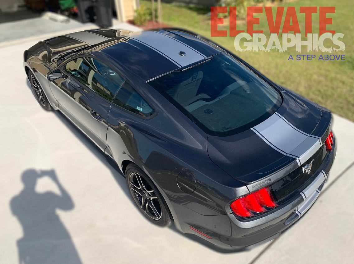 Ford Mustang Solid Rally Stripes: Auto Vinyl Graphics 3M Decals And OEM ...