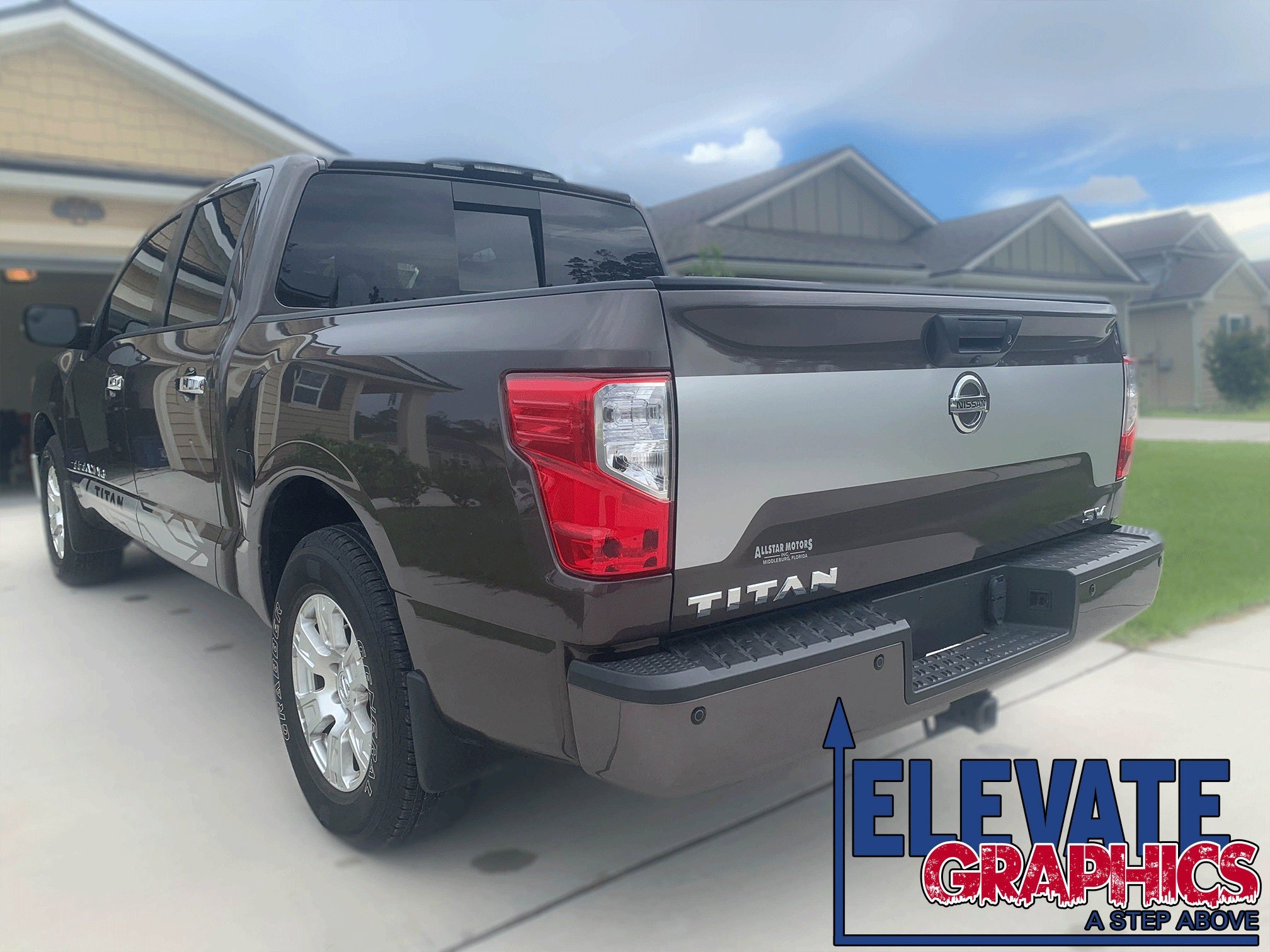 Nissan Titan Tailgate Boss Stripes : Auto Vinyl Graphics 3m Decals And Stickers Years 2016-2023 - Elevate Graphics