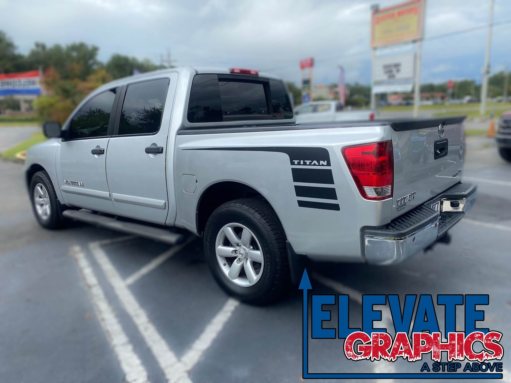 Nissan Titan Side Power Stripes: 3M Graphics Vinyl Decals And Stickers Years 2004-2015 - Elevate Graphics