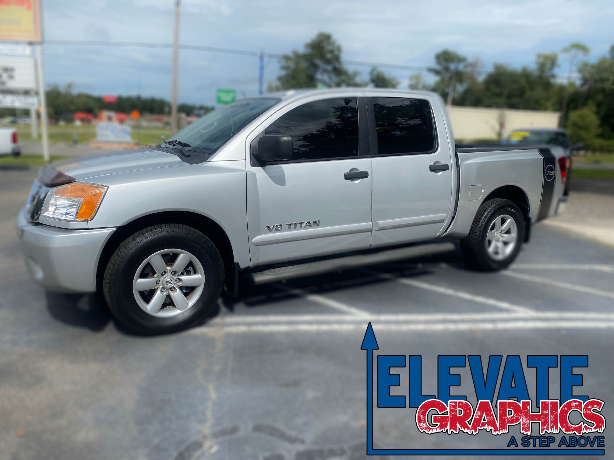 Nissan Titan Side Banner Stripes : Vinyl Graphics 3M Decals And Stickers Years 2004-2023 - Elevate Graphics