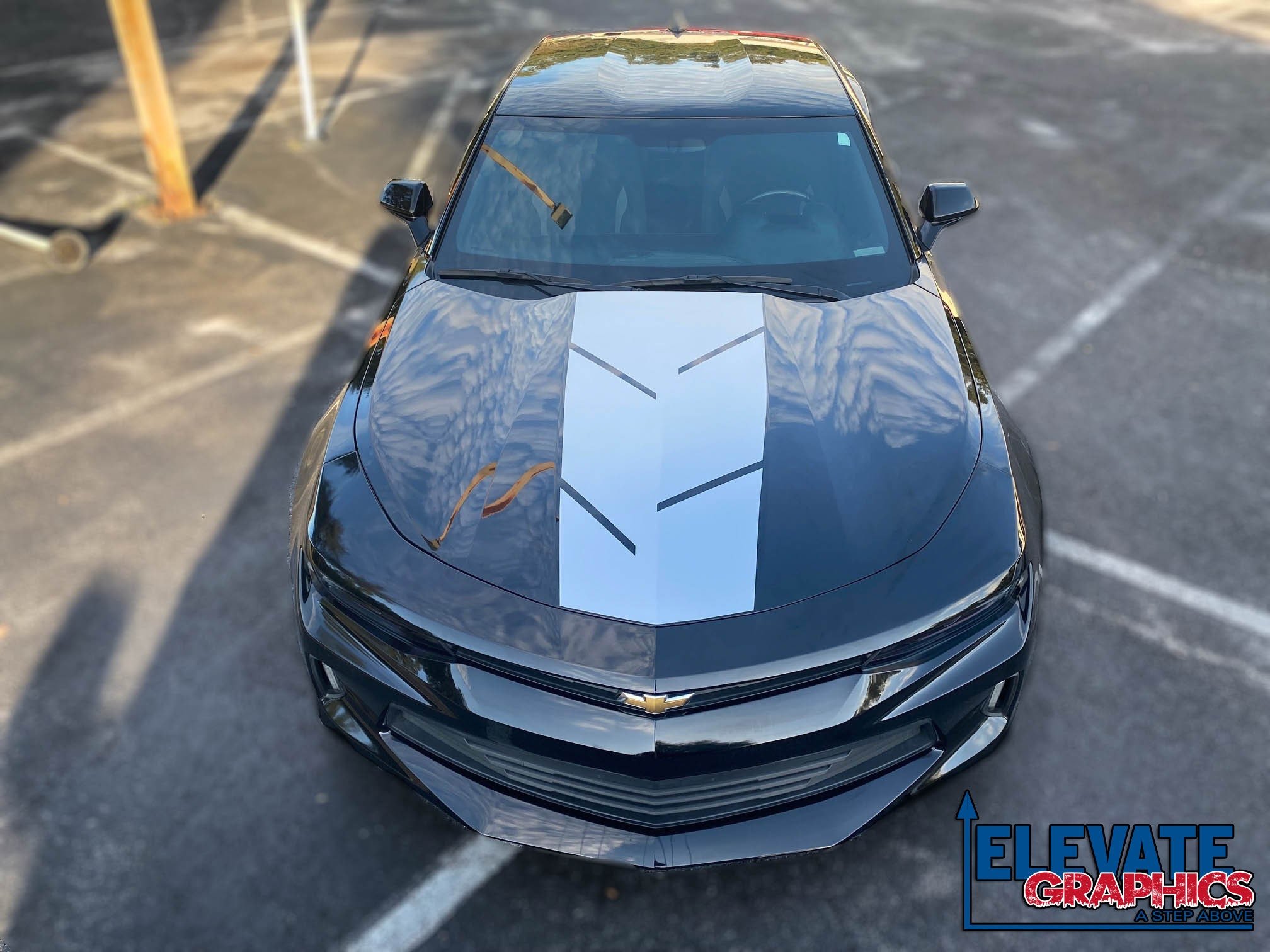 Chevy Camaro Hood Rally Zoom Stripes 3M Auto Graphics Vinyl Decals 2010-2018 - Elevate Graphics