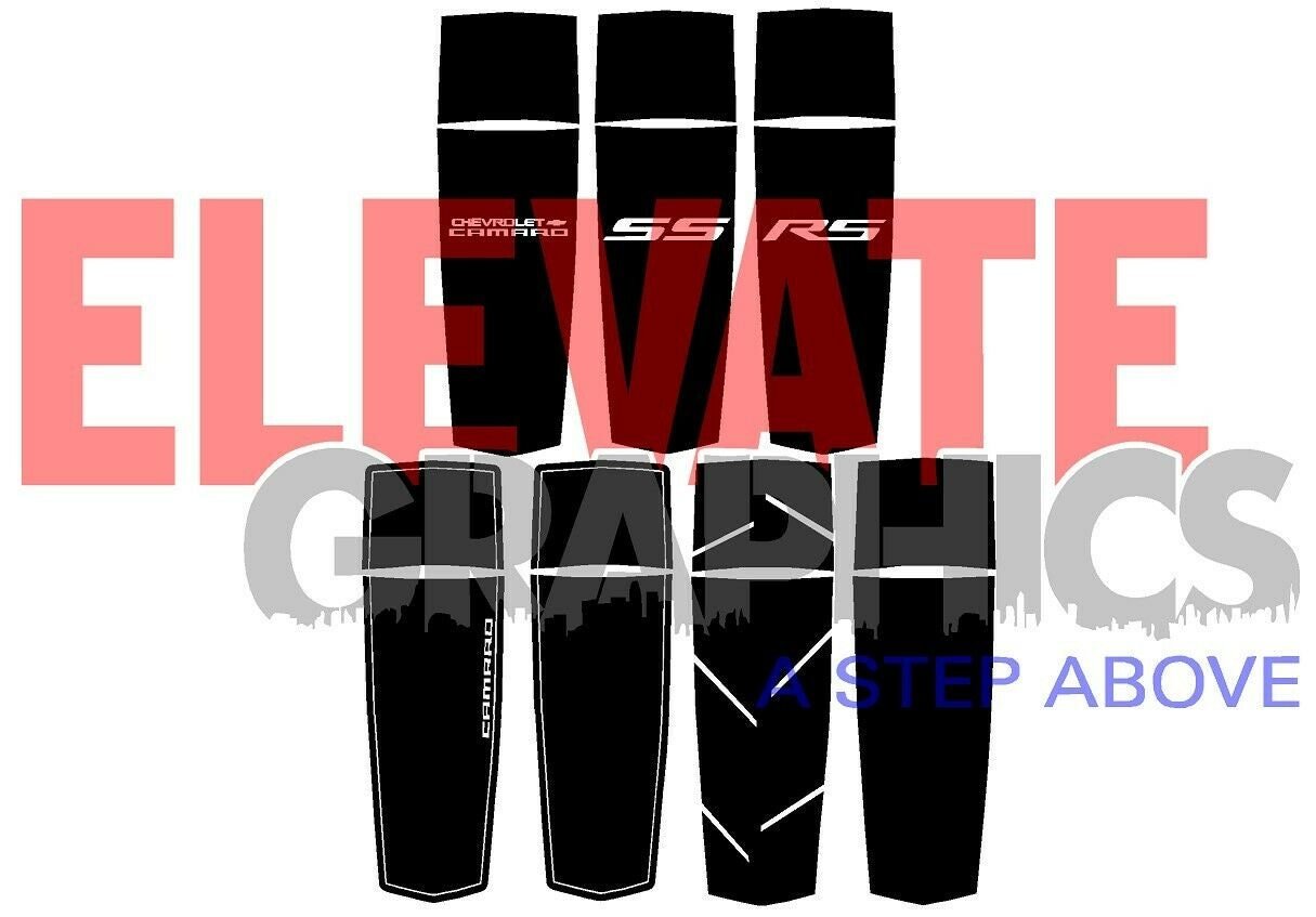 Chevy Camaro Hood Rally Zoom Stripes 3M Auto Graphics Vinyl Decals 2010-2018 - Elevate Graphics