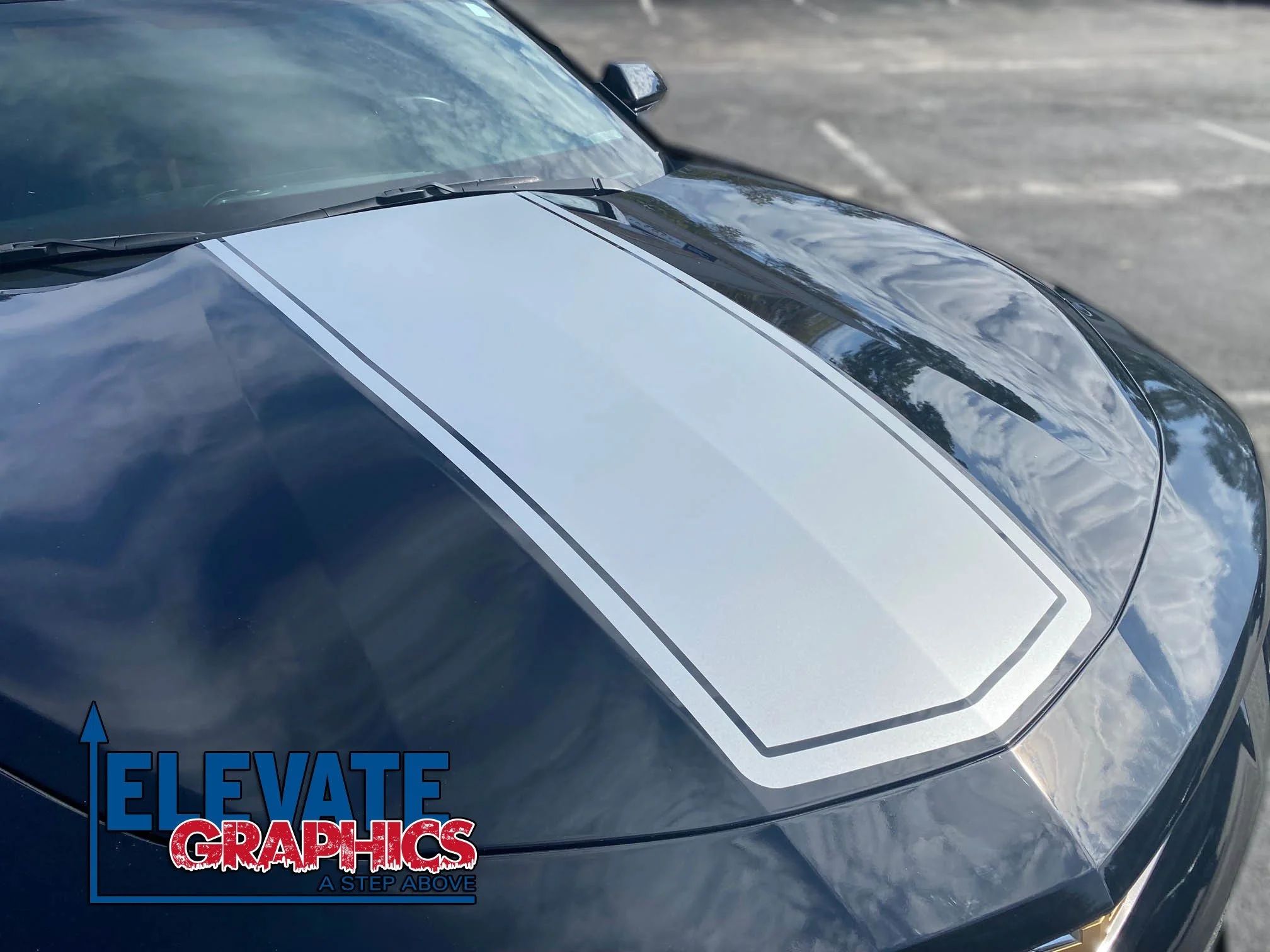 Chevy Camaro Hood Rally Zoom Stripes 3M Auto Graphics Vinyl Decals 2010-2018 - Elevate Graphics