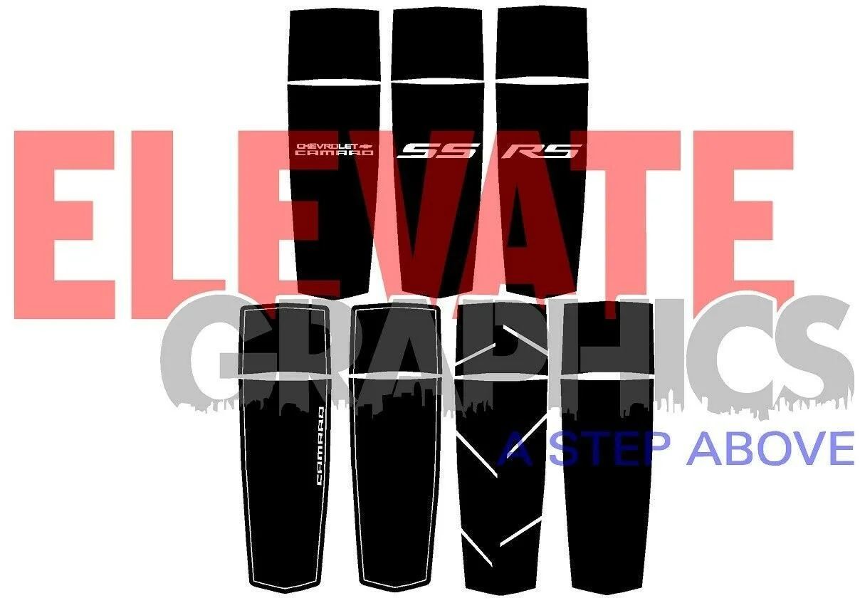 Chevy Camaro Hood Rally Zoom Stripes 3M Auto Graphics Vinyl Decals 2010-2018 - Elevate Graphics