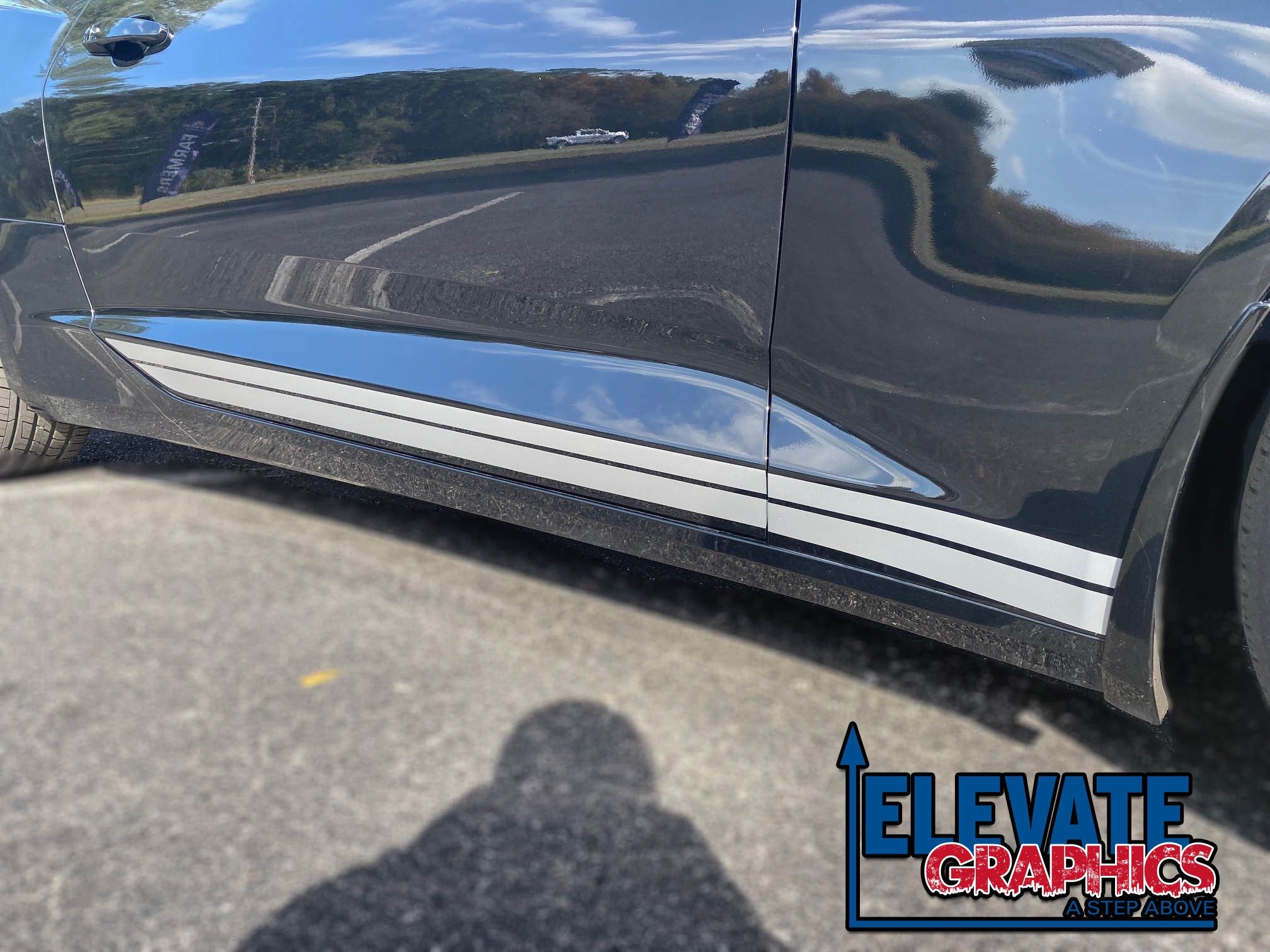 Chevy Camaro Side Rocker Crush Decals 3M Auto Stripes Vinyl Graphics 2016-2018 - Elevate Graphics