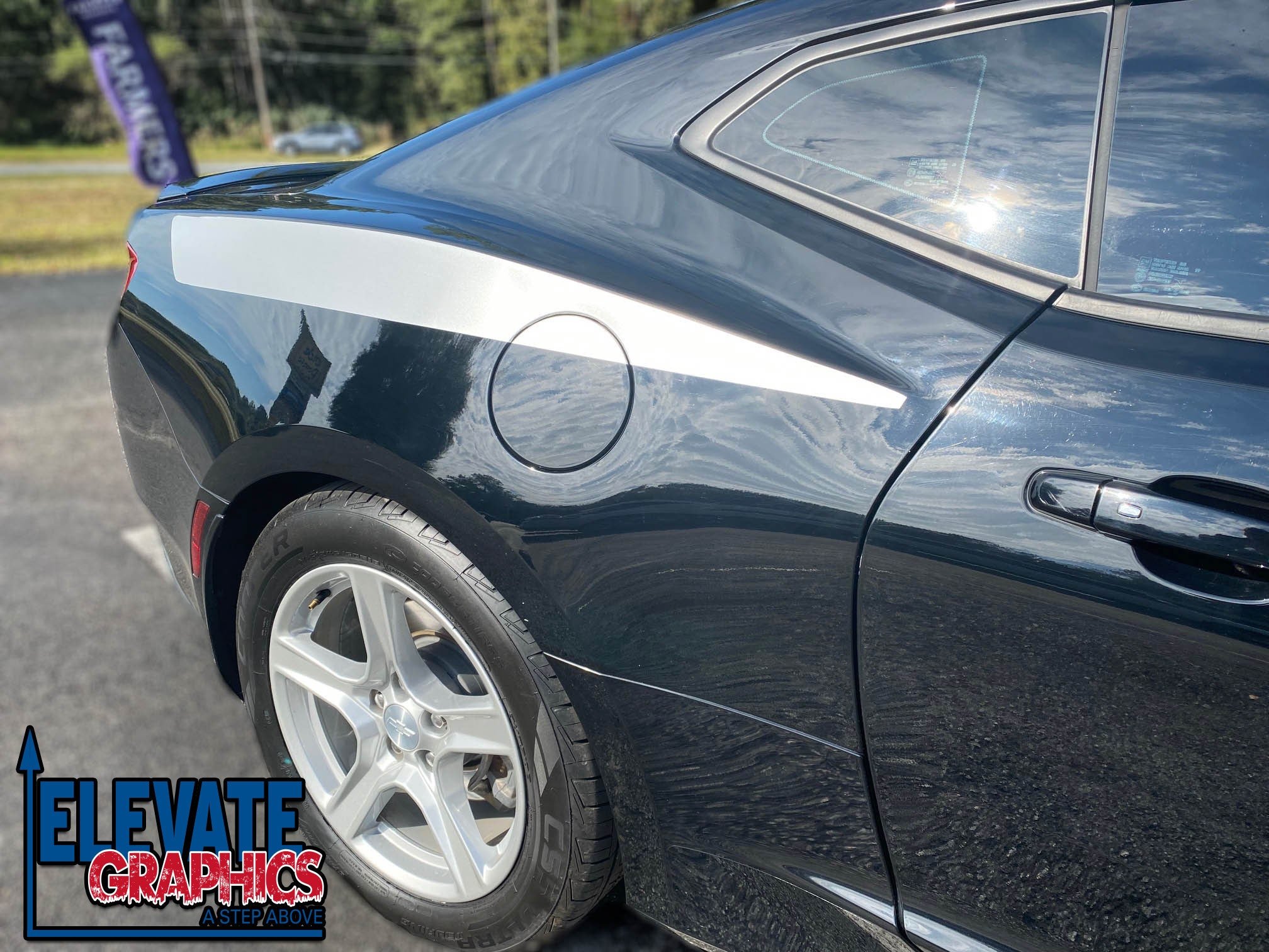 Chevy Camaro Side Check Stripes 3M Auto Graphics Vinyl Decals Stickers 2010-2018 - Elevate Graphics