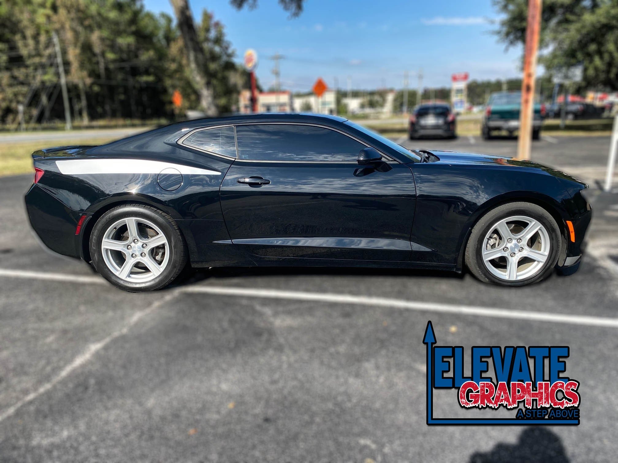 Chevy Camaro Side Check Stripes 3M Auto Graphics Vinyl Decals Stickers 2010-2018 - Elevate Graphics