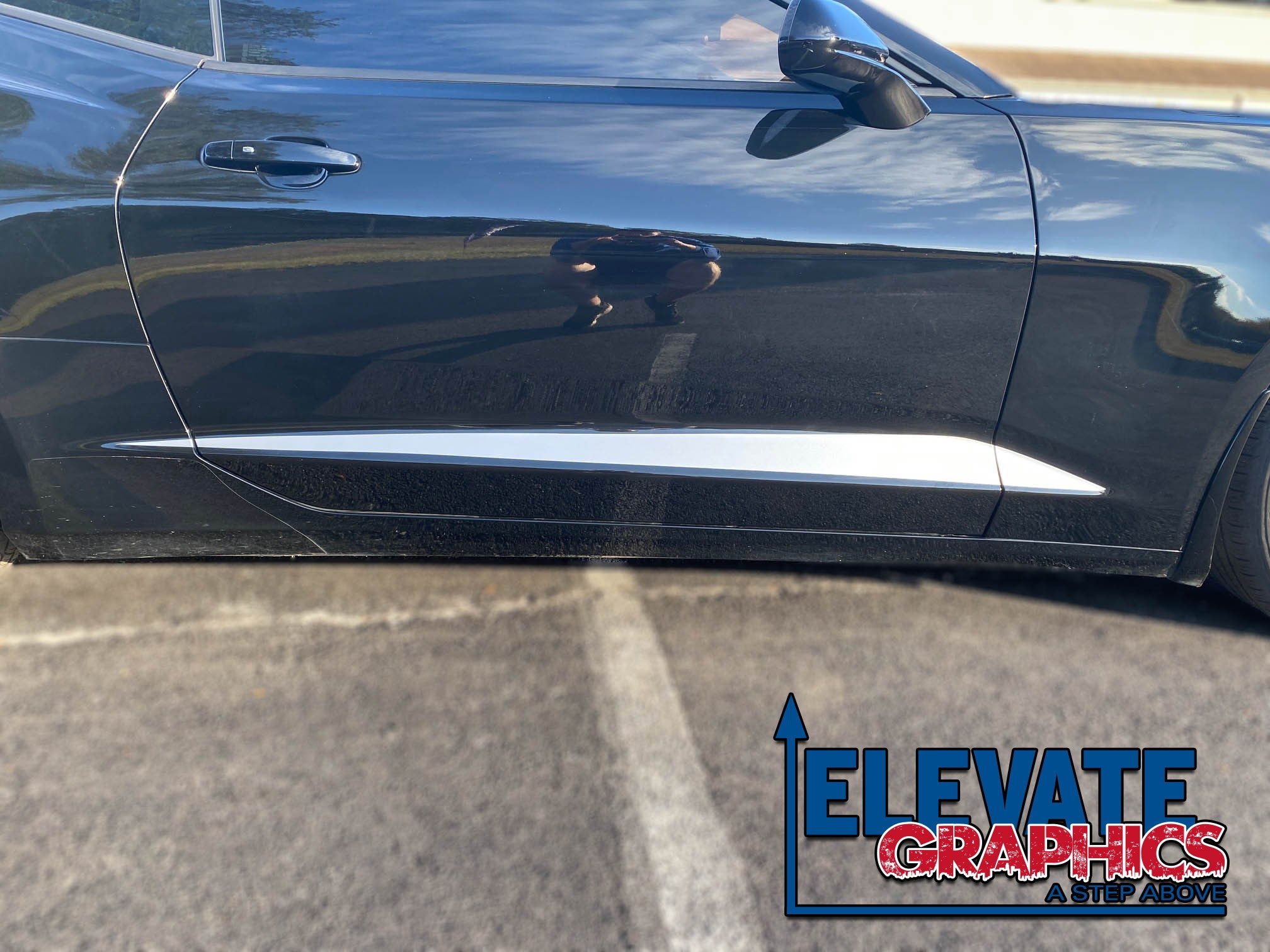 Chevy Camaro Side Rocker Bullet Graphics 3M Auto Stripes Vinyl Decals Stickers 2010-2018 - Elevate Graphics