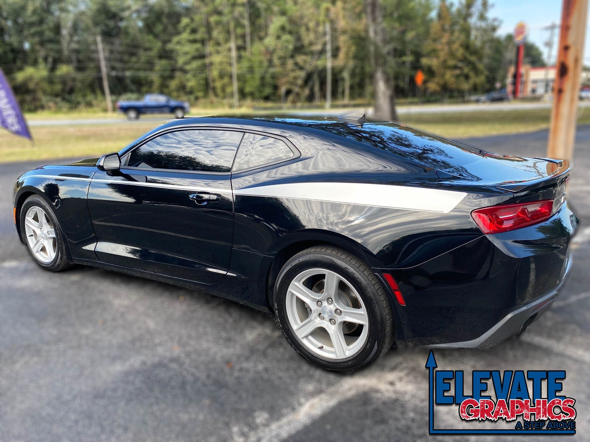 Chevy Camaro Side Sling Stripes 3M Auto Graphics Vinyl Decals Stickers 2010-2018 - Elevate Graphics