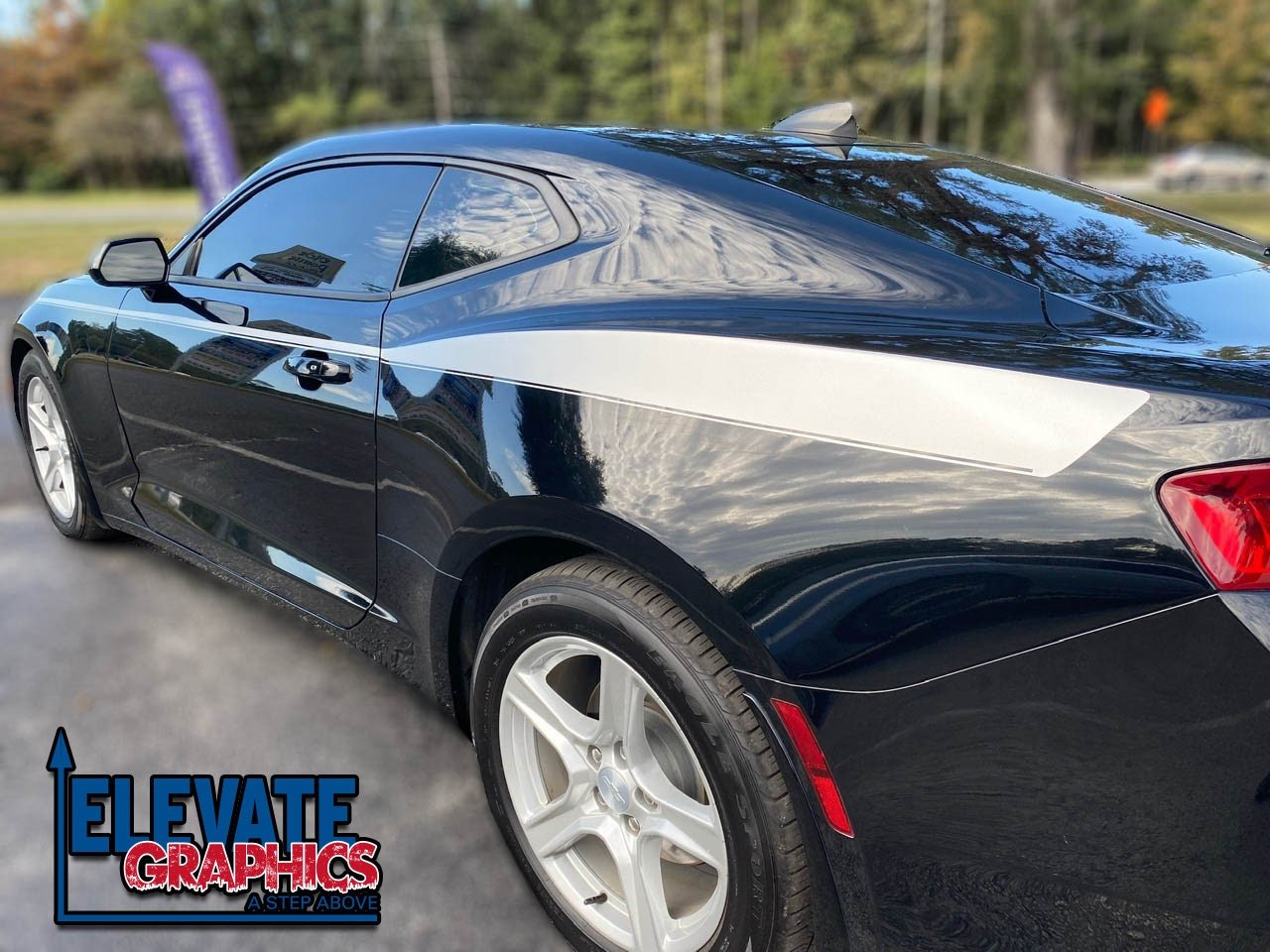 Chevy Camaro Side Sling Stripes 3M Auto Graphics Vinyl Decals Stickers 2010-2018 - Elevate Graphics