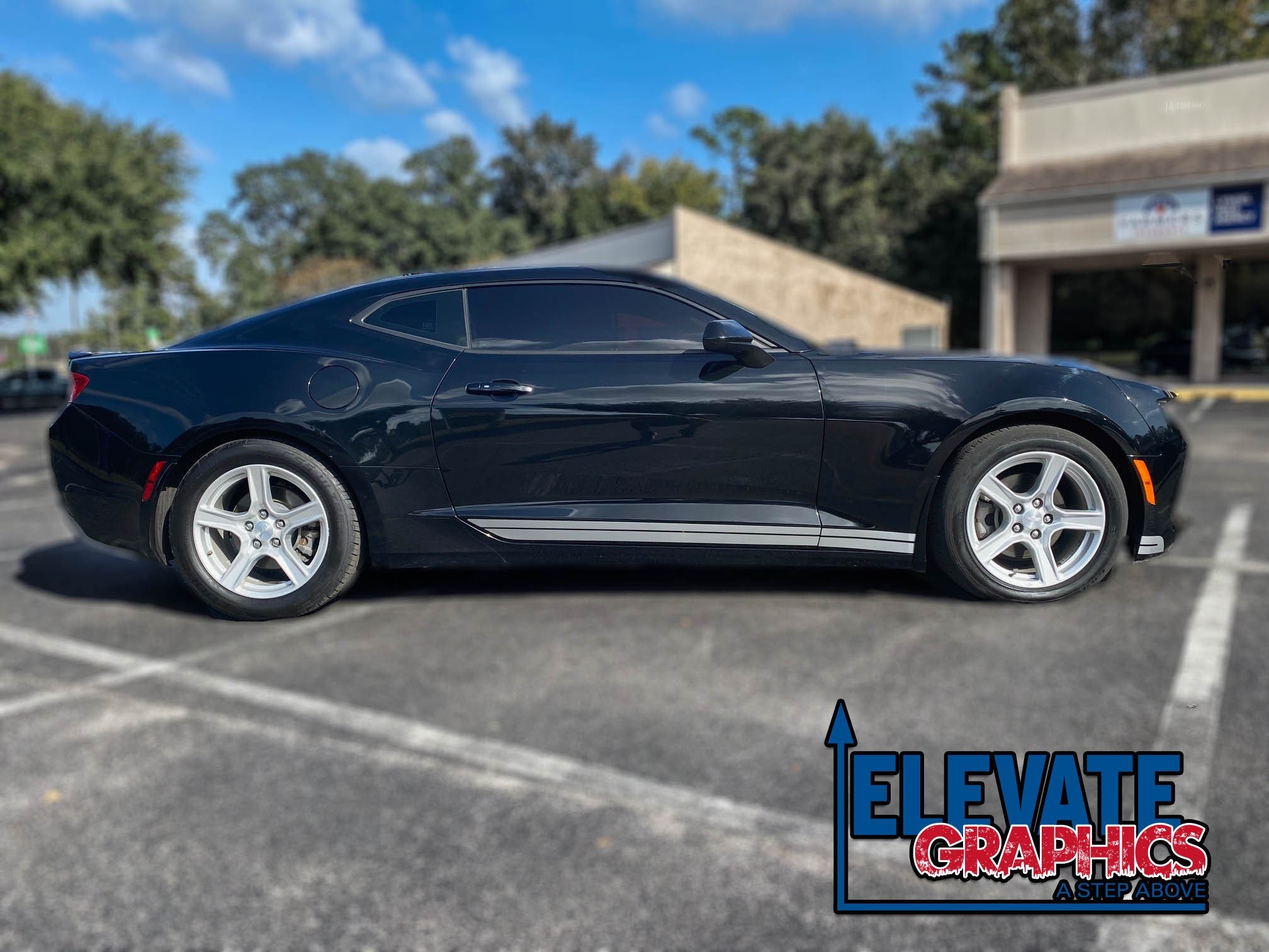 Chevy Camaro Side Rocker Crush Decals 3M Auto Stripes Vinyl Graphics years 2016-2018 - Elevate Graphics
