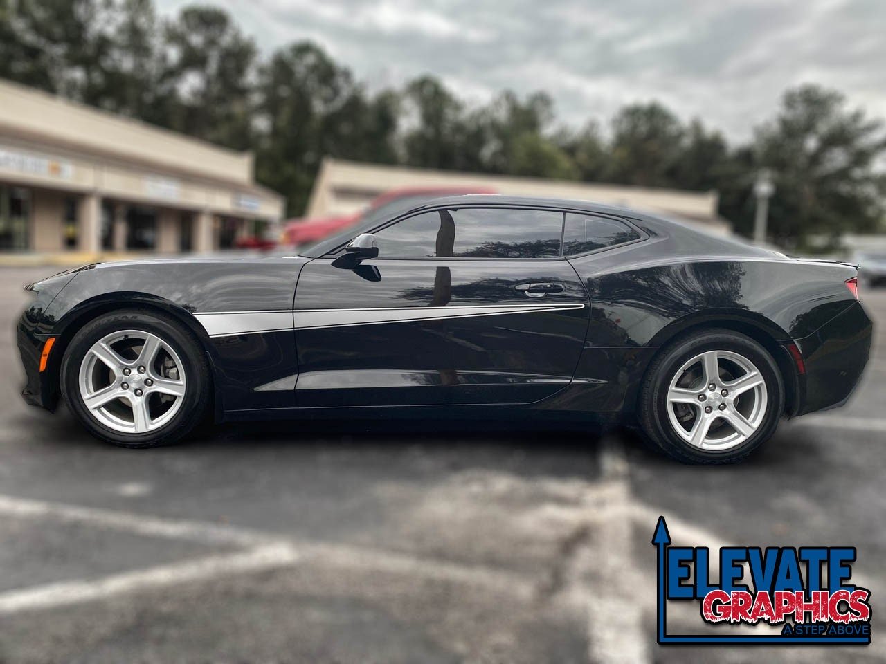 Chevy Camaro Side Slingshot Stripes Auto 3M Graphics Vinyl Decals Stickers Years 2010-2018 - Elevate Graphics