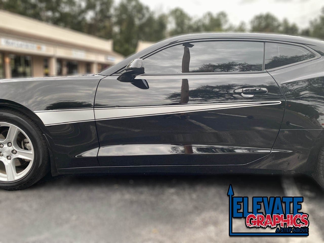 Chevy Camaro Side Slingshot Stripes Auto 3M Graphics Vinyl Decals Stickers Years 2010-2018 - Elevate Graphics