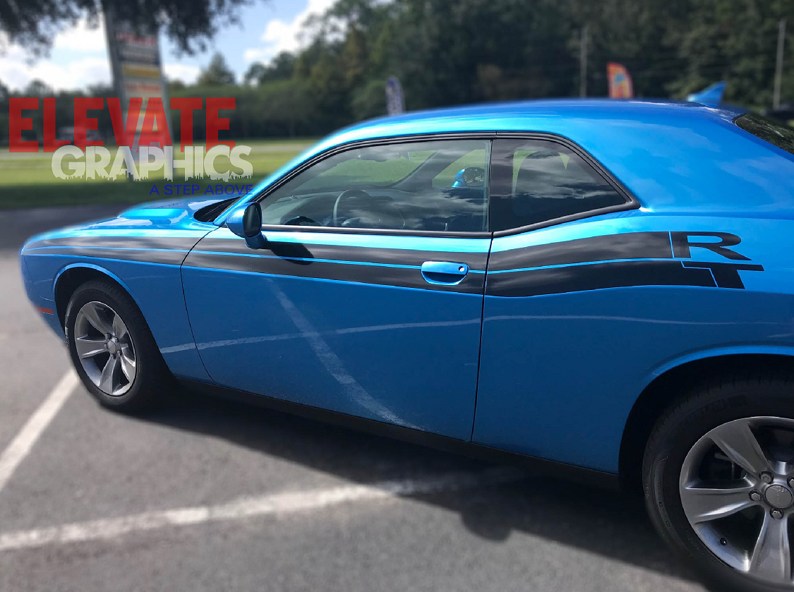 Dodge Challenger Side RT Beast Stripes: Auto Vinyl Graphics 3M Decals ...