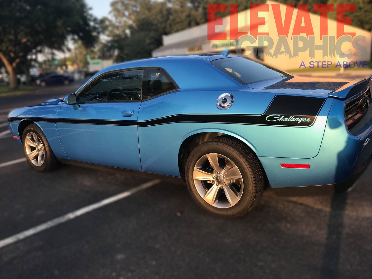 Dodge Challenger 3m Vinyl Stripes, OEM Style Graphics, Custom Stickers ...