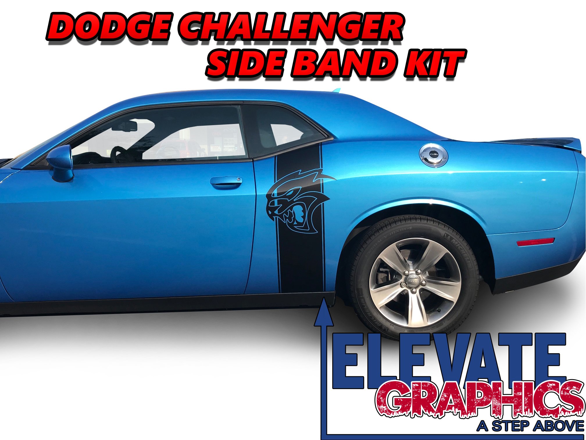 Dodge Challenger 3m Vinyl Stripes, OEM Style Graphics, Custom Stickers ...