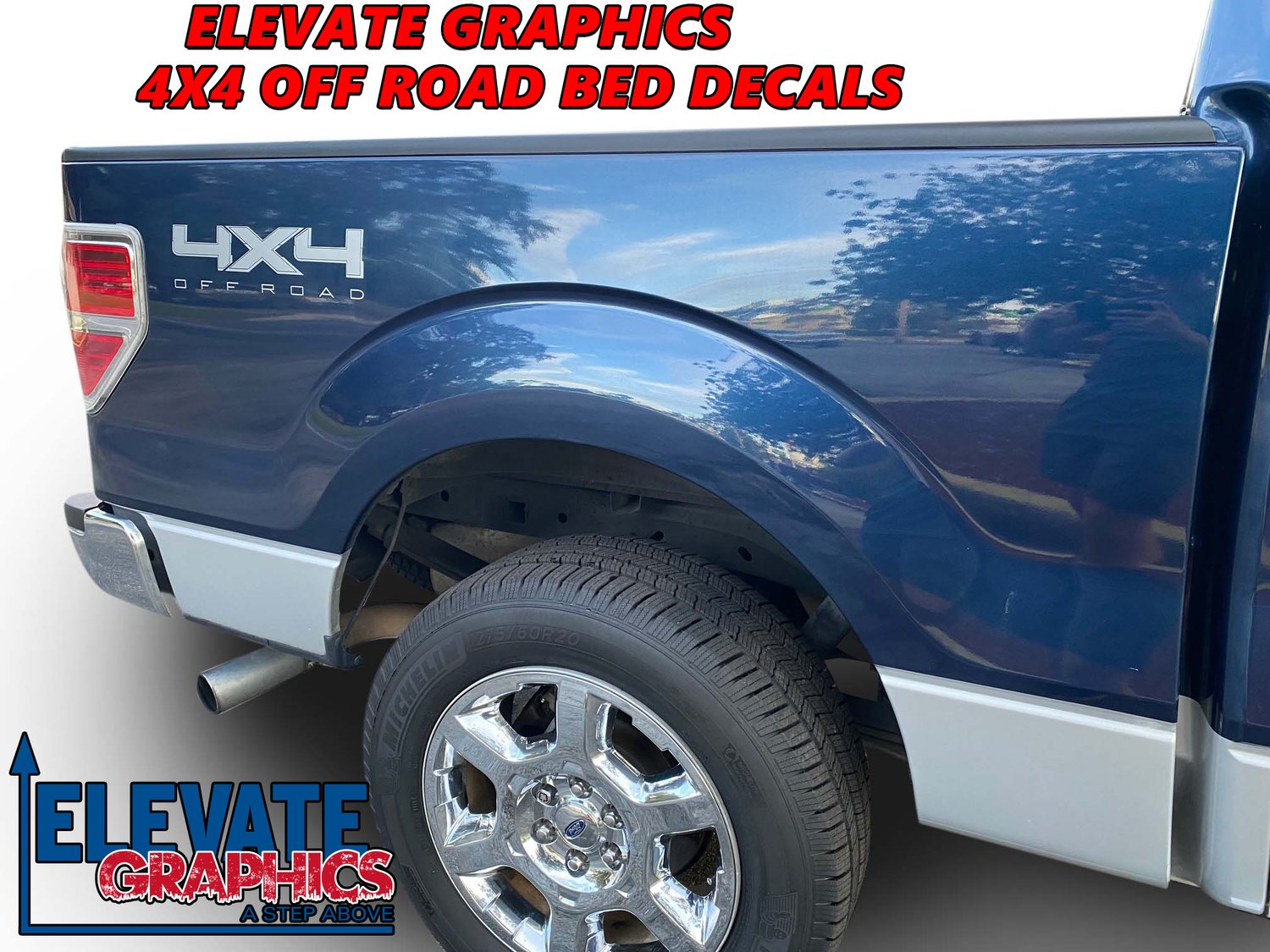 Ford F-150 Side 4X4 Off Road Stripes: Auto Vinyl Graphics 3M