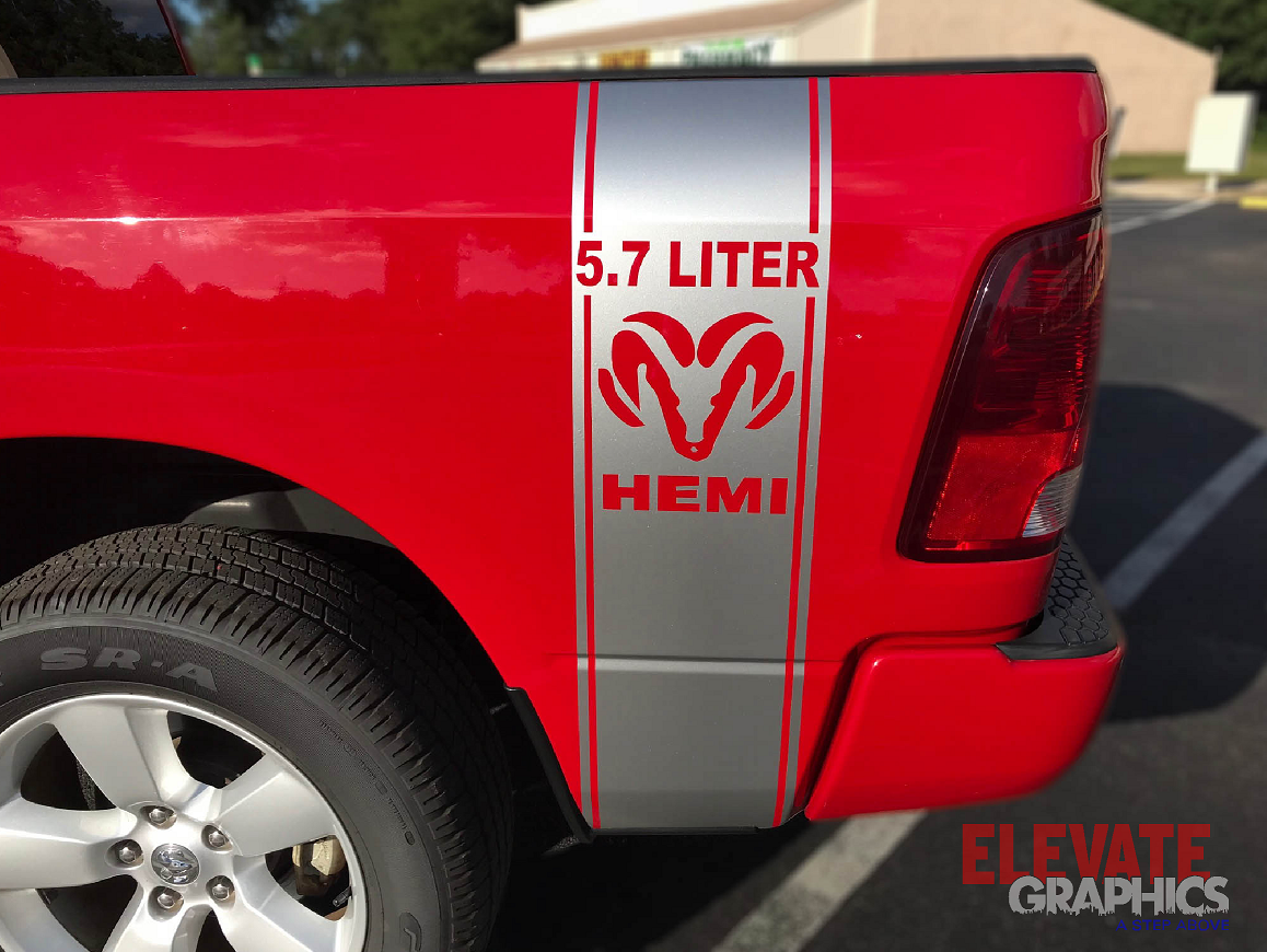 Ram 1500 3m Vinyl Stripes, OEM Style Graphics, Custom Stickers, And ...