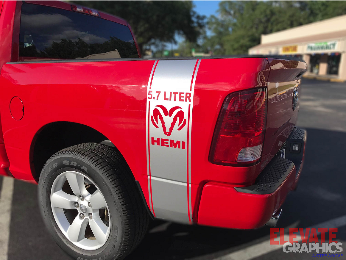Ram 1500 3m Vinyl Stripes, OEM Style Graphics, Custom Stickers, And ...
