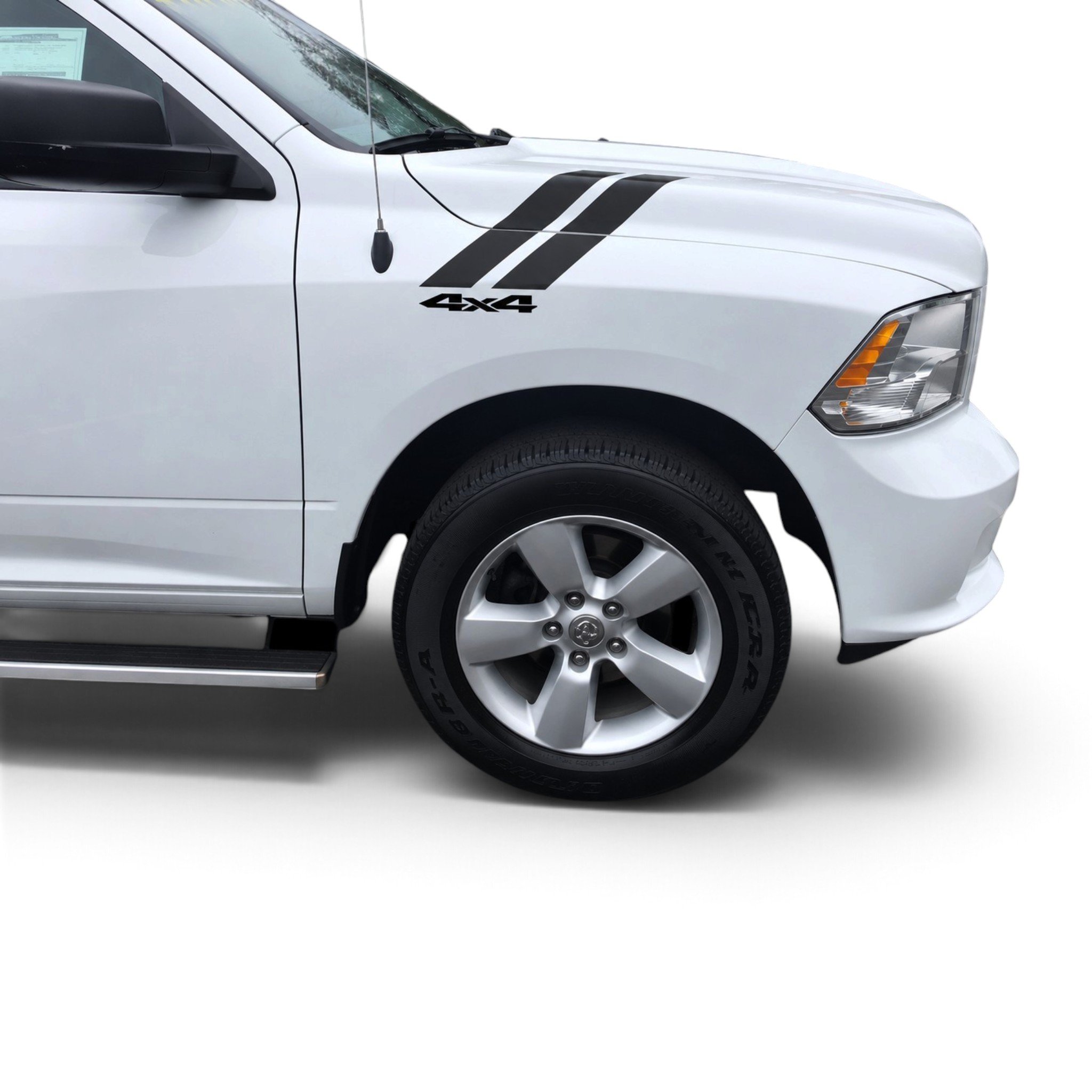 Fits Dodge Ram 1500 Stripes Side Hash Mark Graphics: Auto Vinyl Decals And Stickers Years 2000-2018