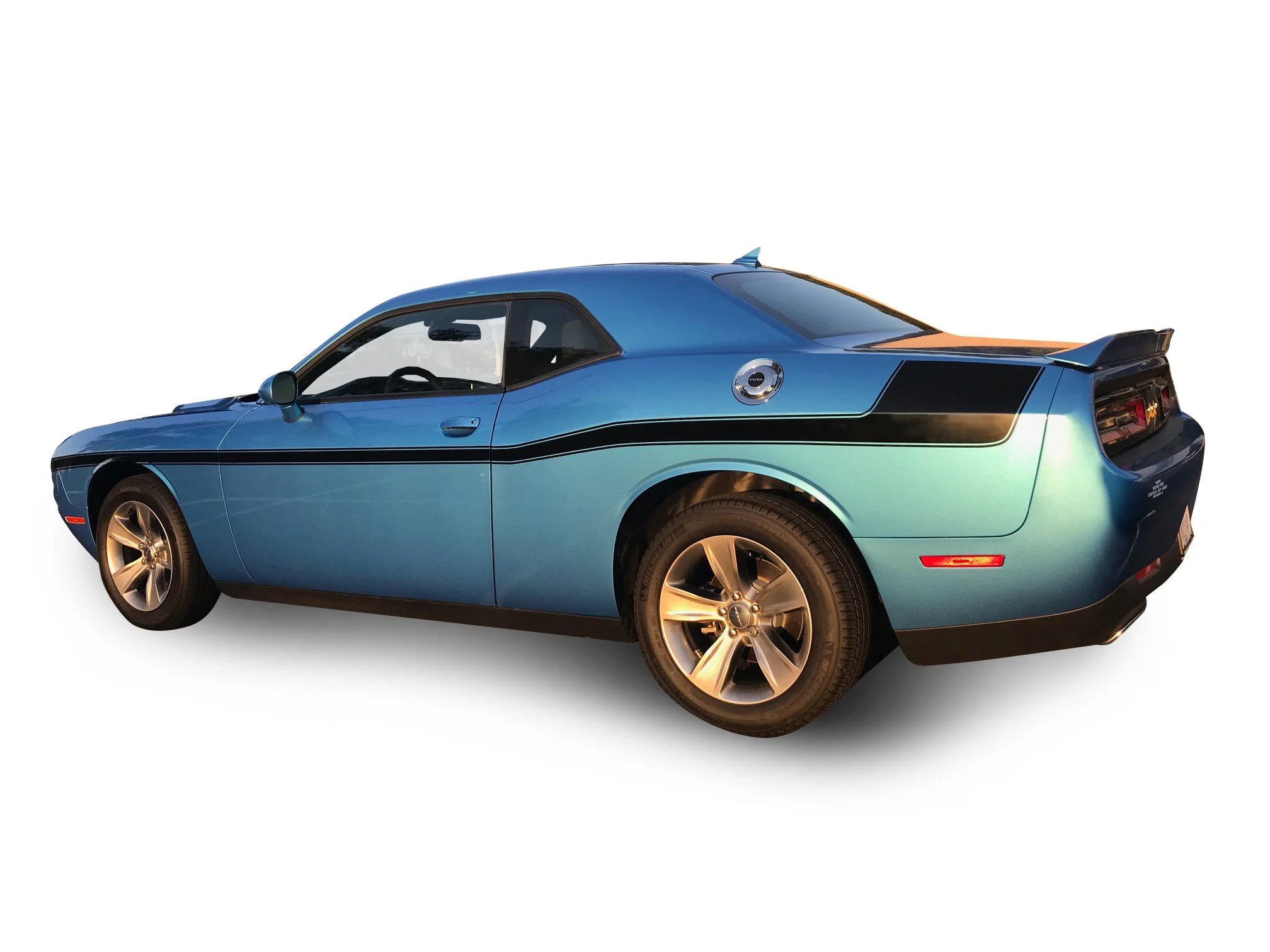 Fits Dodge Challenger Side Stinger Stripes: Auto Vinyl Graphics Decals and Stickers Year 2008-2023
