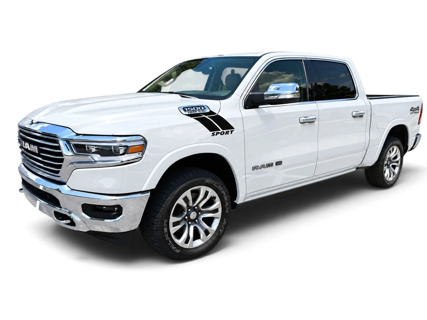 Fits Dodge Ram 1500 Side Hash Mark Graphics : Auto Vinyl Stripes Decals And Stickers 2019-2027