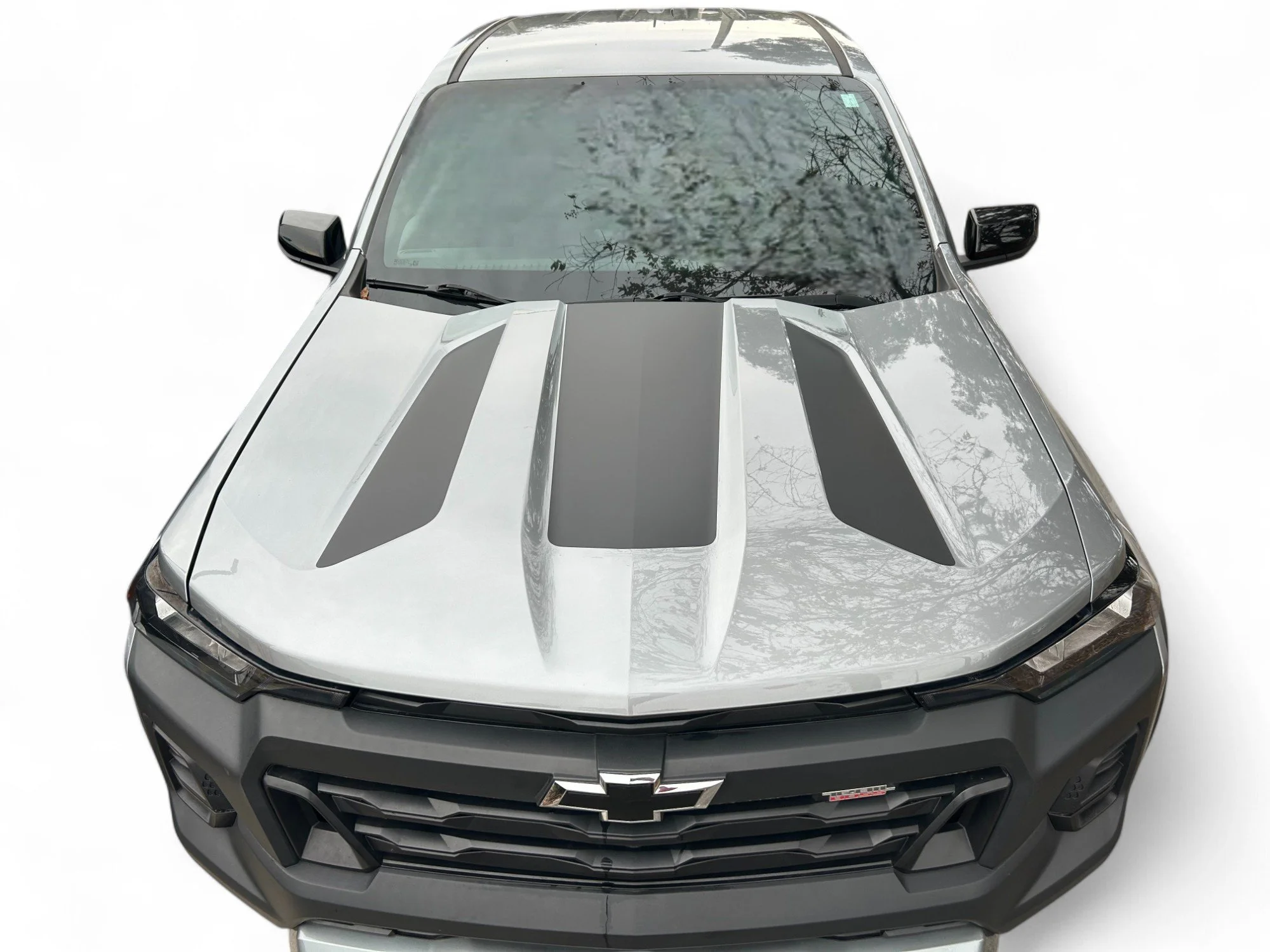 Fits Chevy Colorado Center Hood And Spear Graphics: Auto Vinyl Decals Hood Spear Stripes And Stickers Years 2023-2027