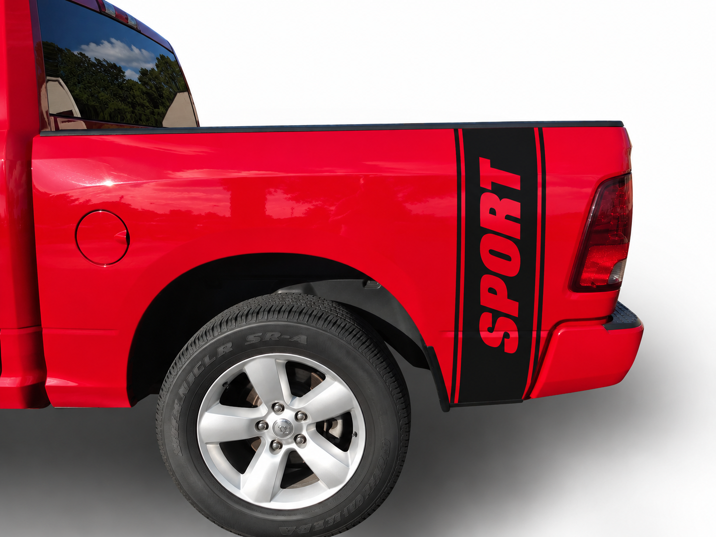 Fits Ram 1500 Side Back Quarter Stripes Vinyl Graphics Auto Decals Stickers Years 2002-2027