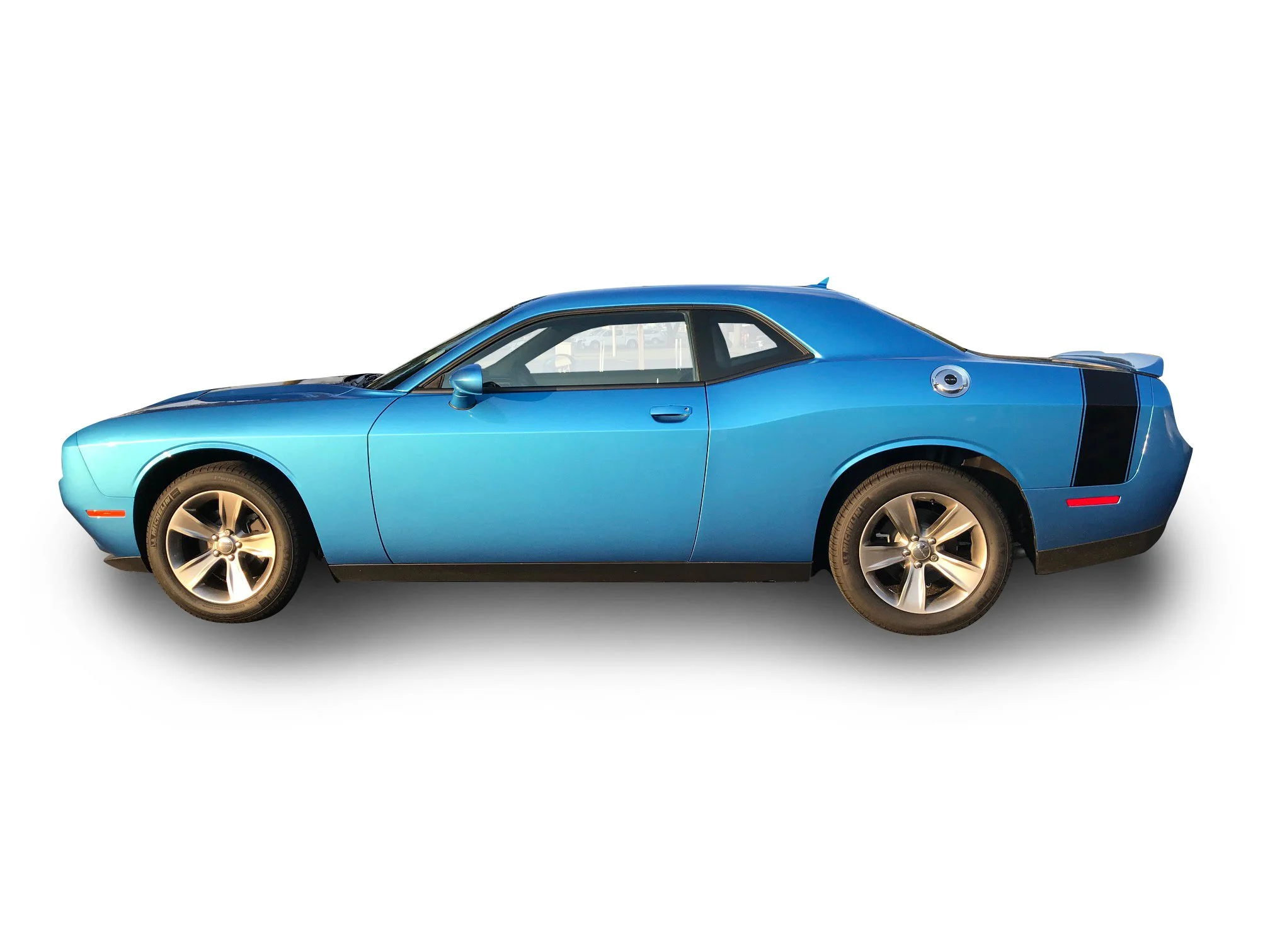 Fits Dodge Challenger Side Tail Wing Band Stripes: Auto Vinyl Graphics Decals and Stickers Years 2008-2023