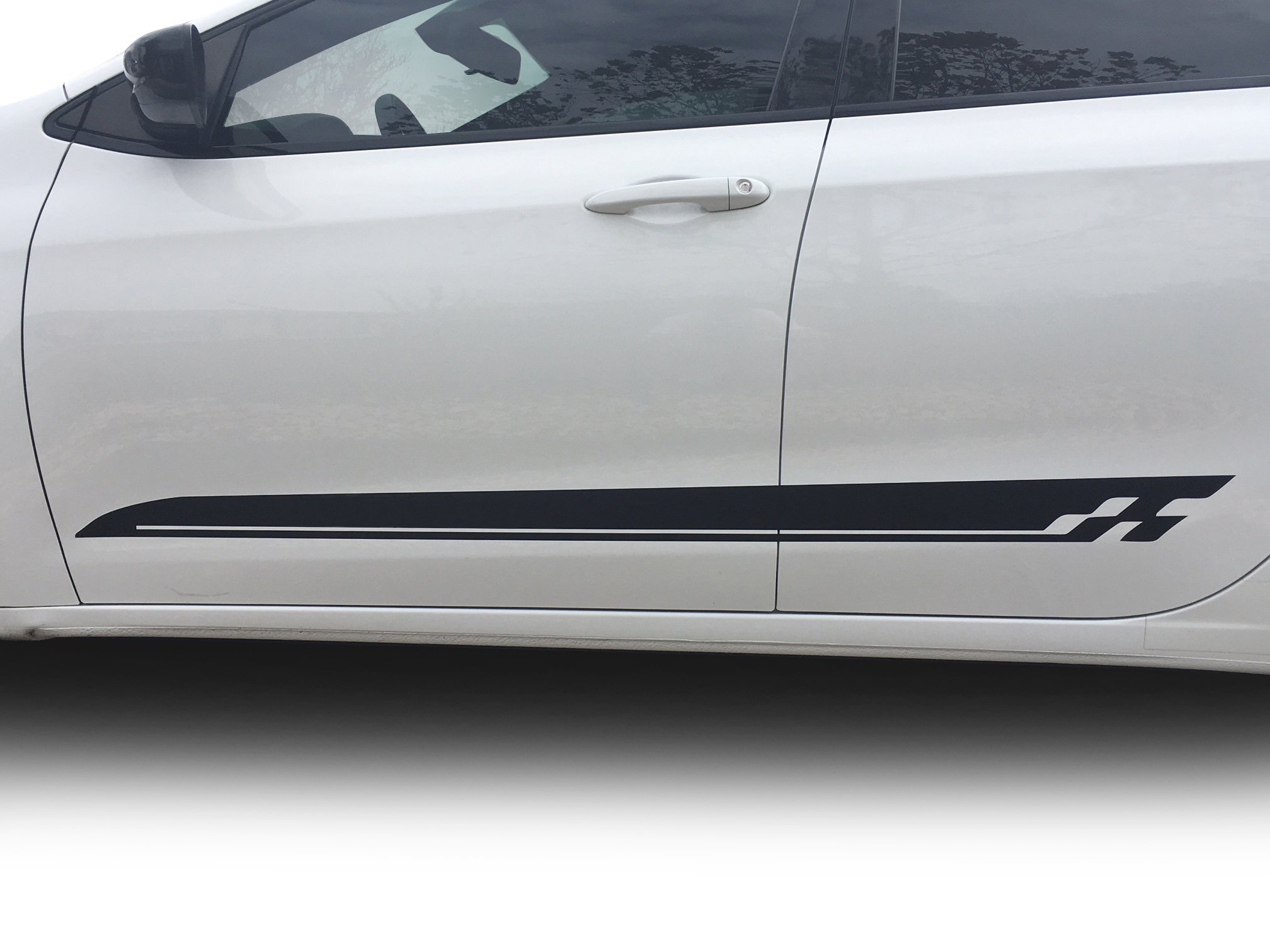 Fits Dodge Dart Side Rocker Stripes: Auto Vinyl Graphics Decals And Stickers Years 2013-2016