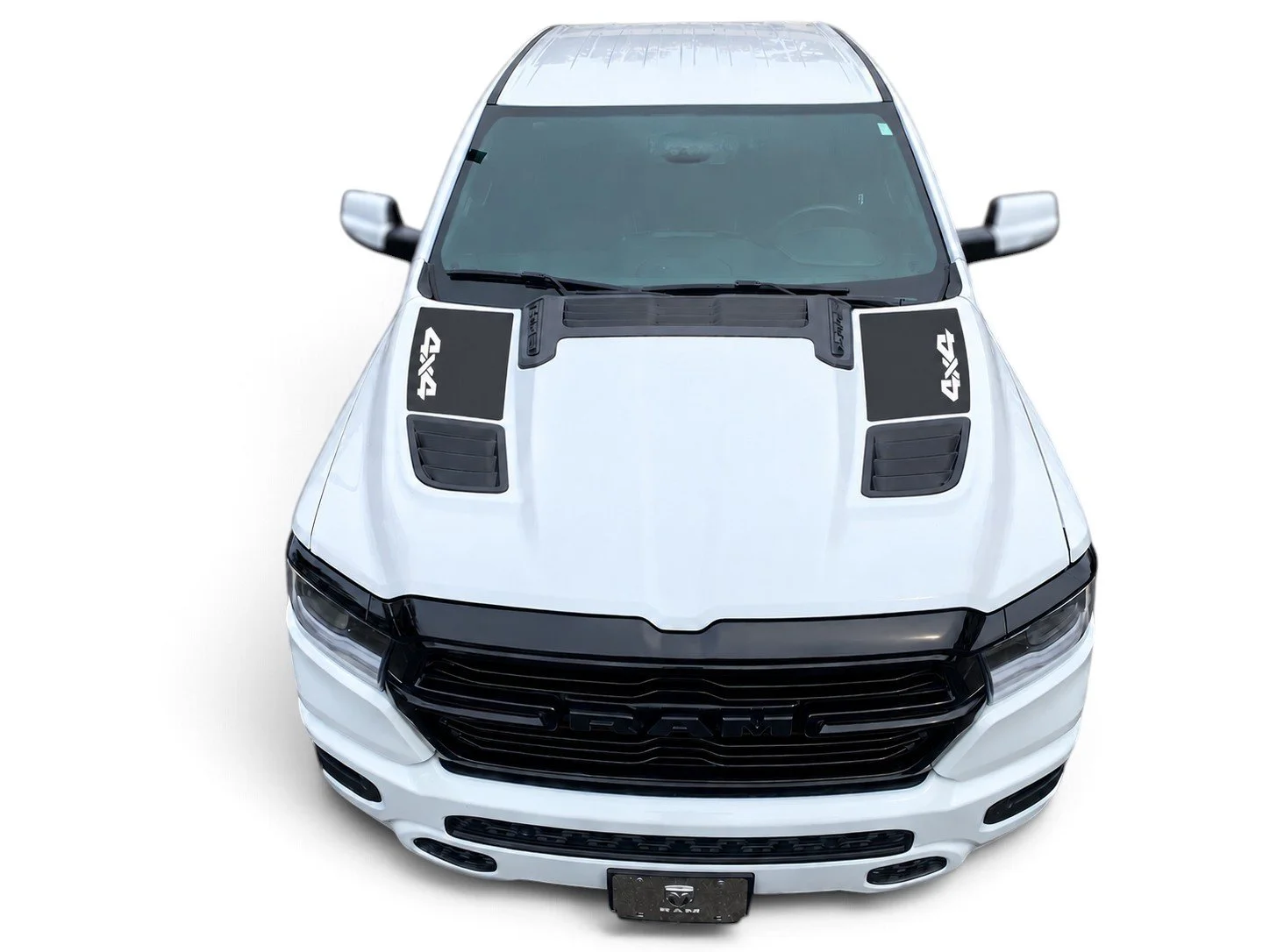 Fits Ram 1500 Sport Hood Plex Graphics : Auto Vinyl Stripes Decals And Stickers 2019-2027