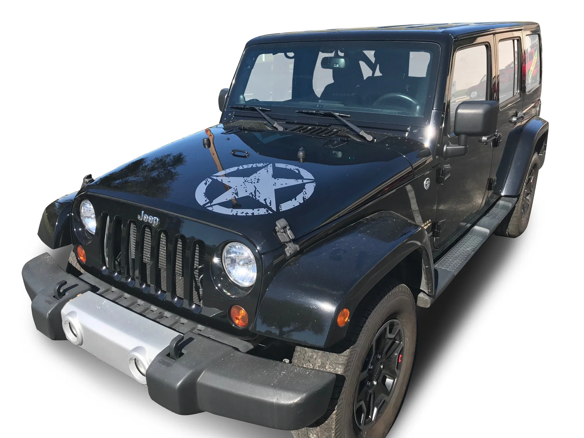 Fits Jeep Gladiator Compass Hood Stripes: Auto Vinyl Graphics Decals And  Stickers Years 2020-2027