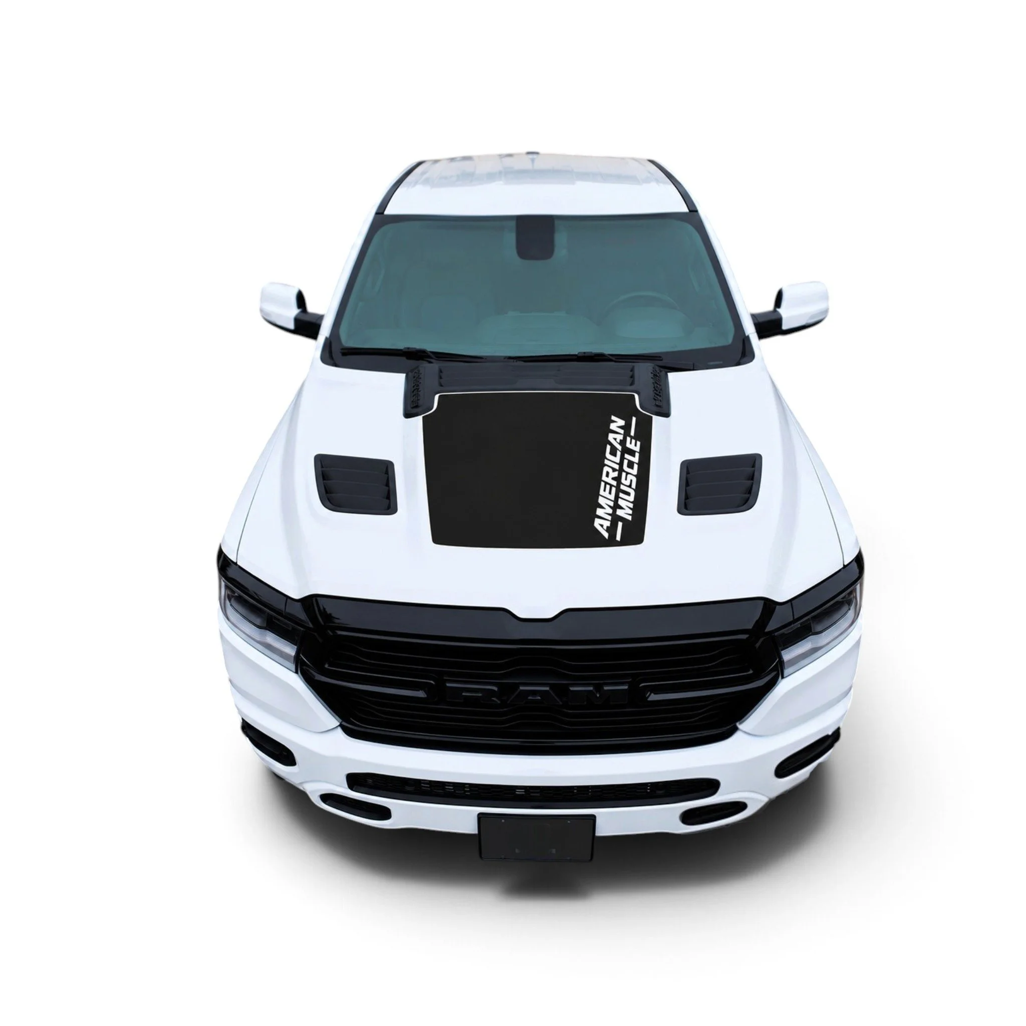 Fits Ram 1500 Stripes Sport Hood Jolt Decal: Auto Vinyl Graphics And Stickers Years 2019-2027