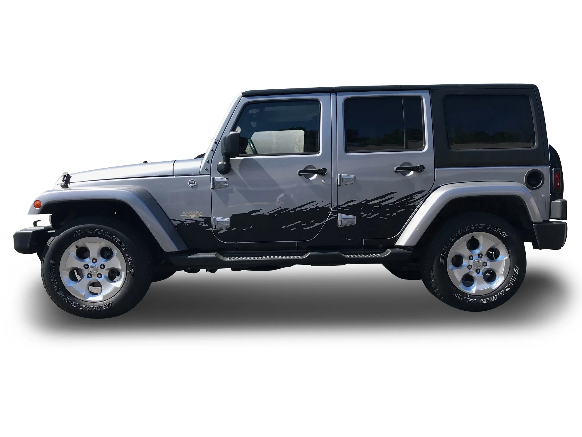 Fits Jeep Wrangler Side Splatter Stripes: Auto Vinyl Graphics Decals And Stickers Years 2007-2018