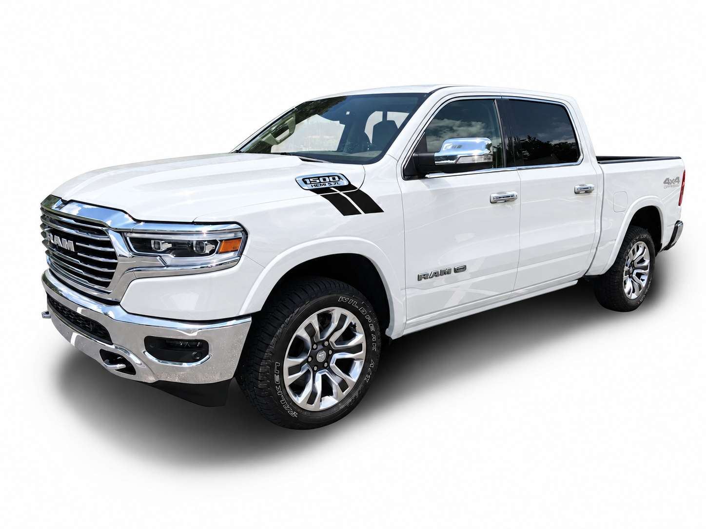 Fits Dodge Ram 1500 Side Hash Mark Stripes: Auto Vinyl Graphics Decals And Stickers Double Bar Years 2019-2027