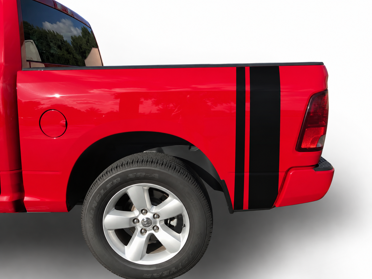 Fits Ram 2500/3500 Side Back Quarter Stripes Vinyl Graphics Auto Decals Fits Years 2011-2027