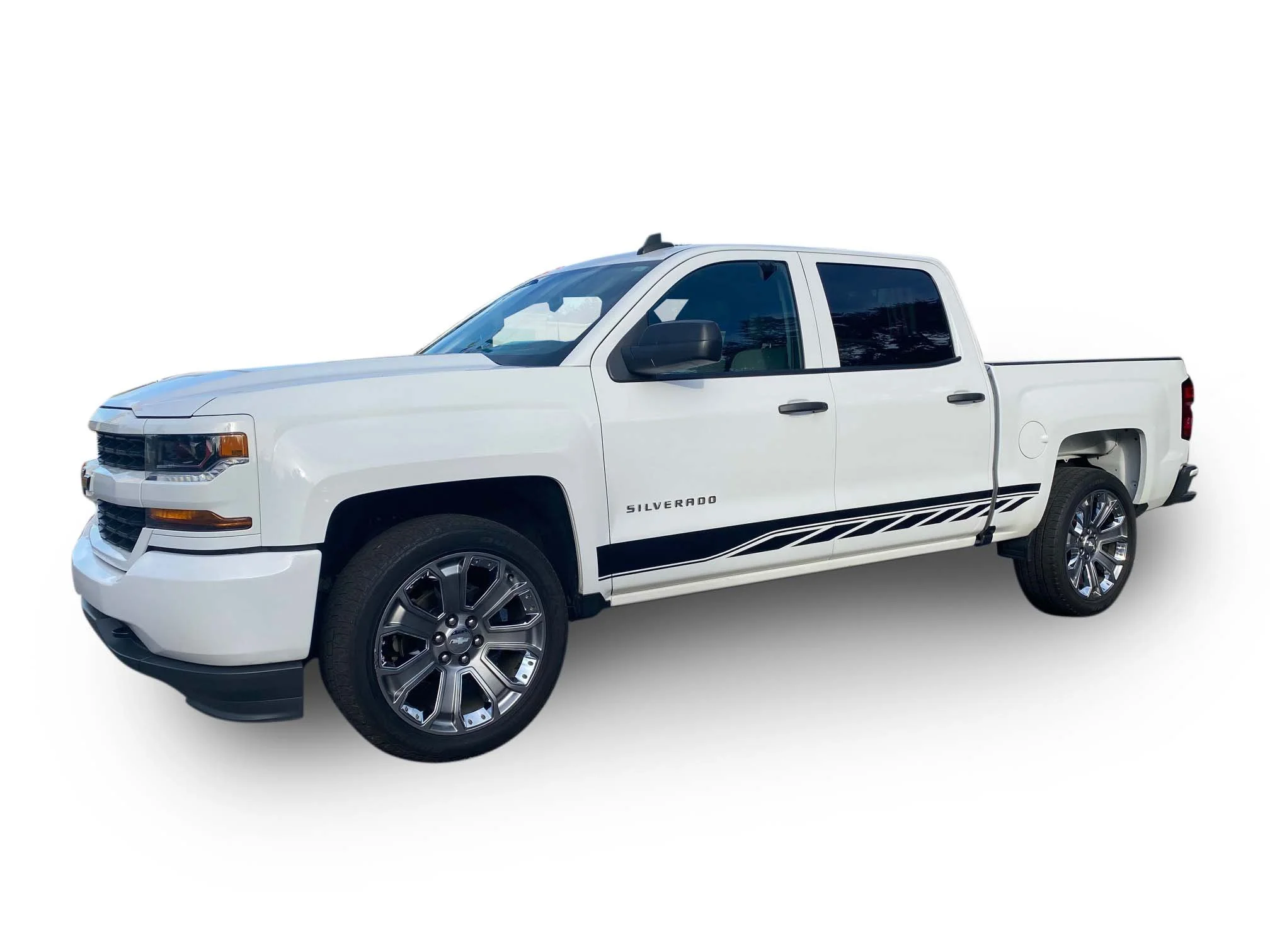 Fits Chevy Silverado Side Rocker Two Stripes: Auto Vinyl Graphics Decals And Stickers Fits Years 1999-2027
