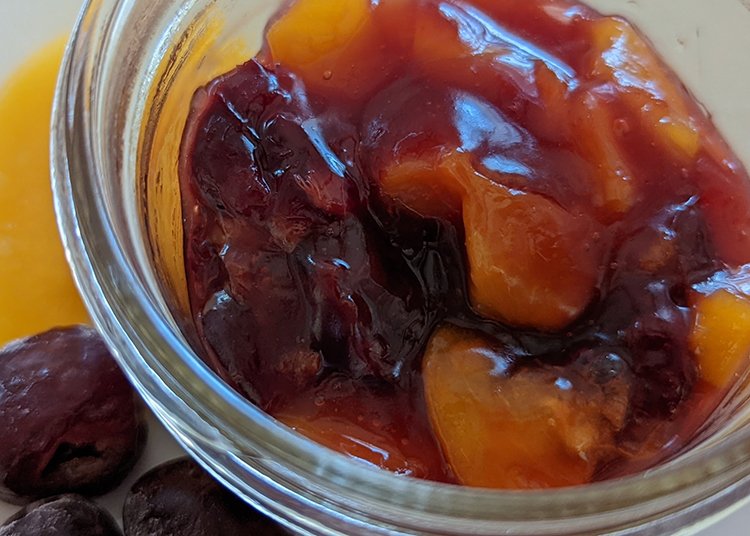 Fruit Compote: Cherry Peach