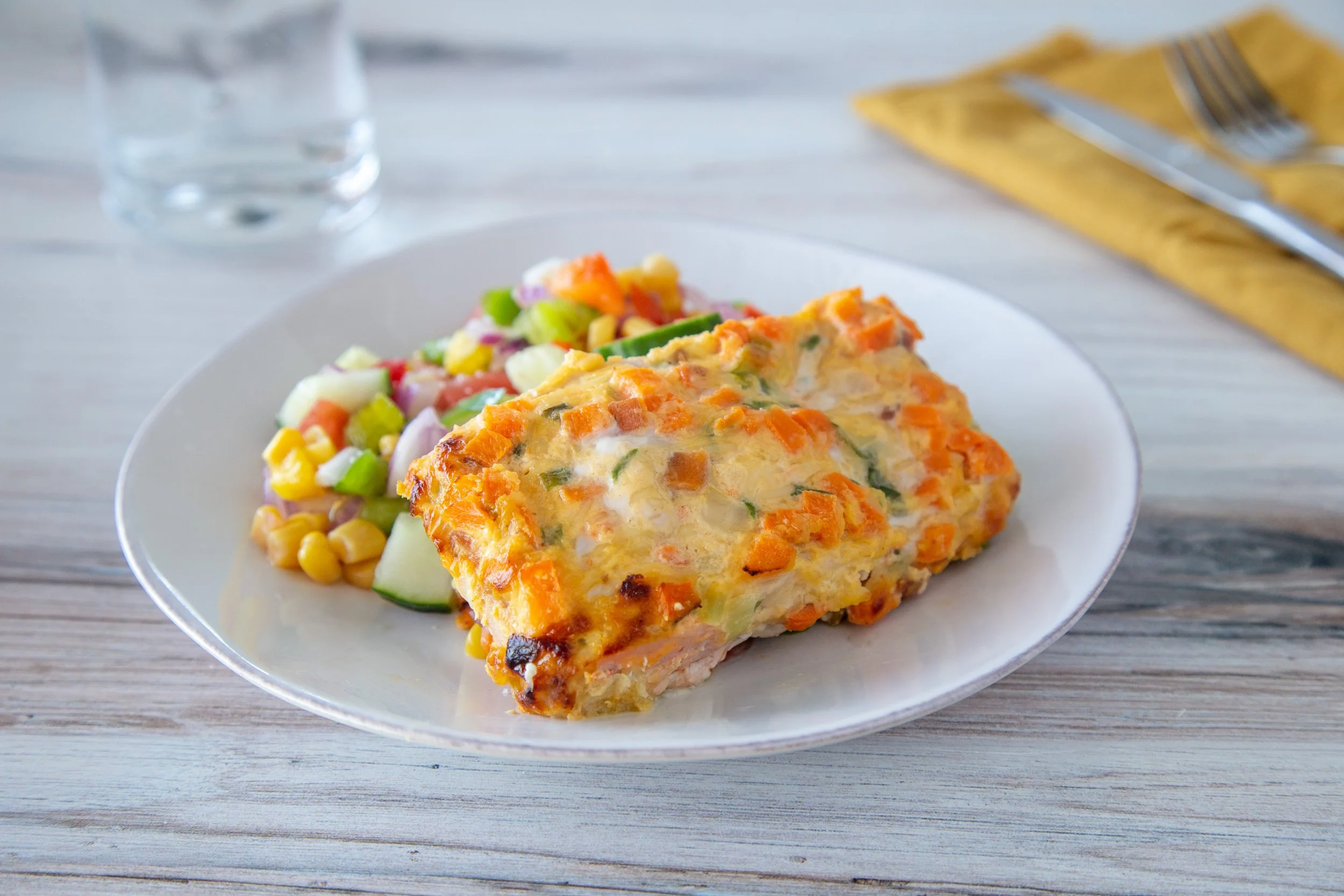 Orcastrations Honey Jalapeño & Savory Yam Crust Keta Salmon